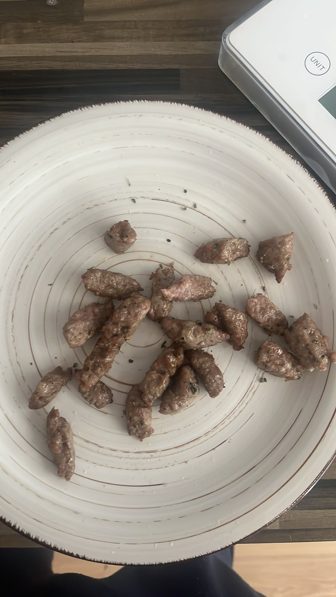 carne cocida en trozos