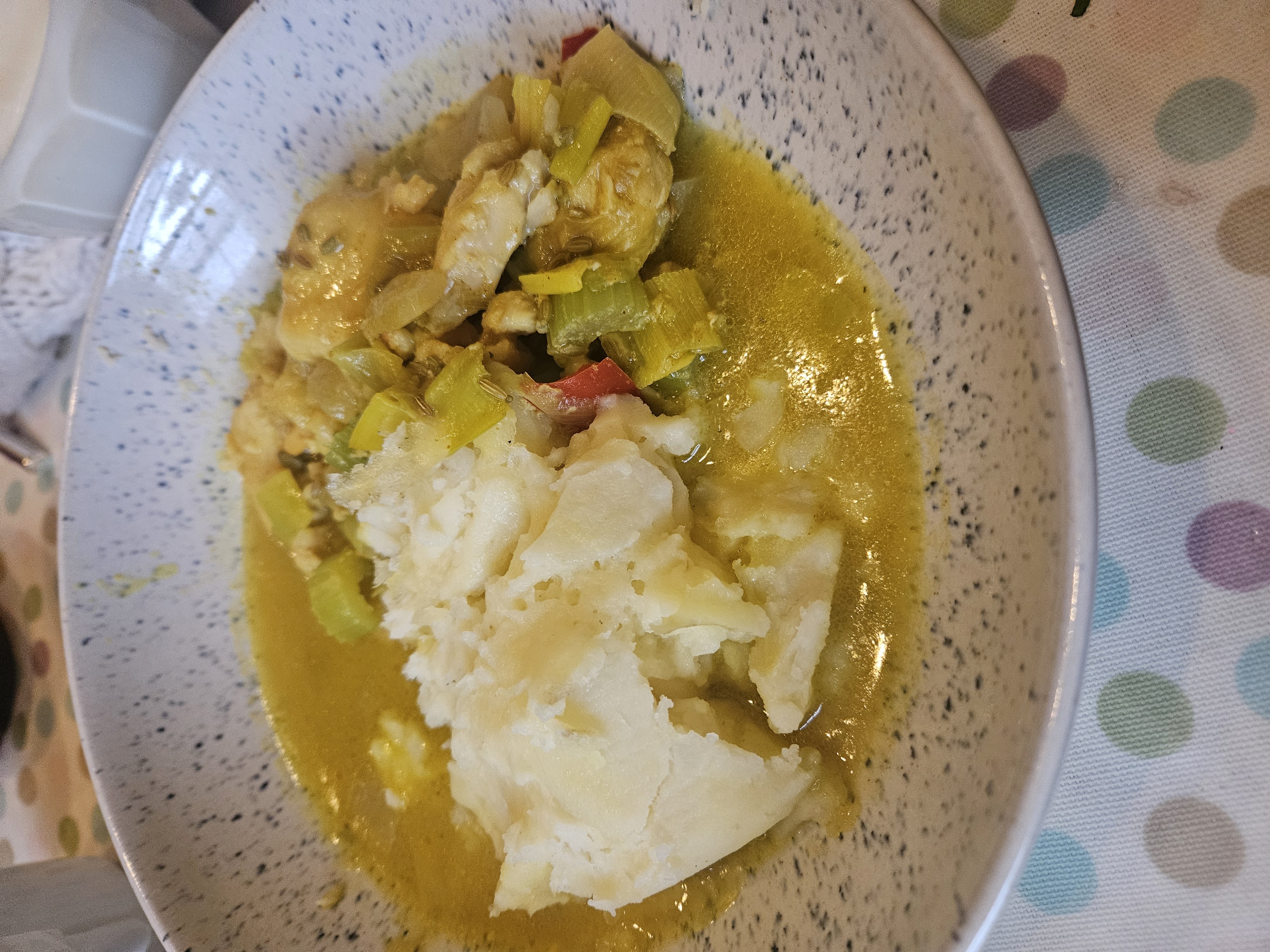 Fish stew with mash