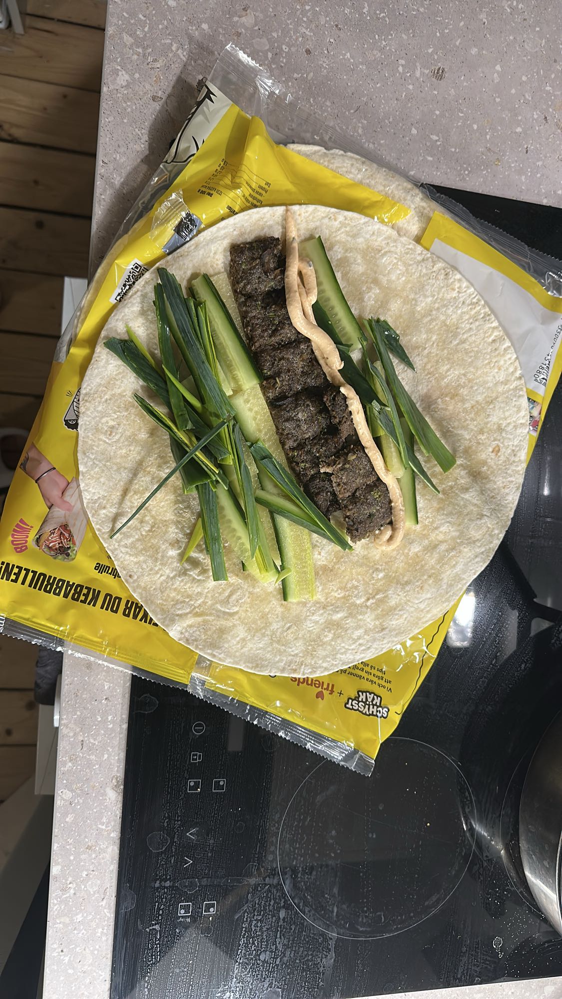 Kebabwrap med grönsaker