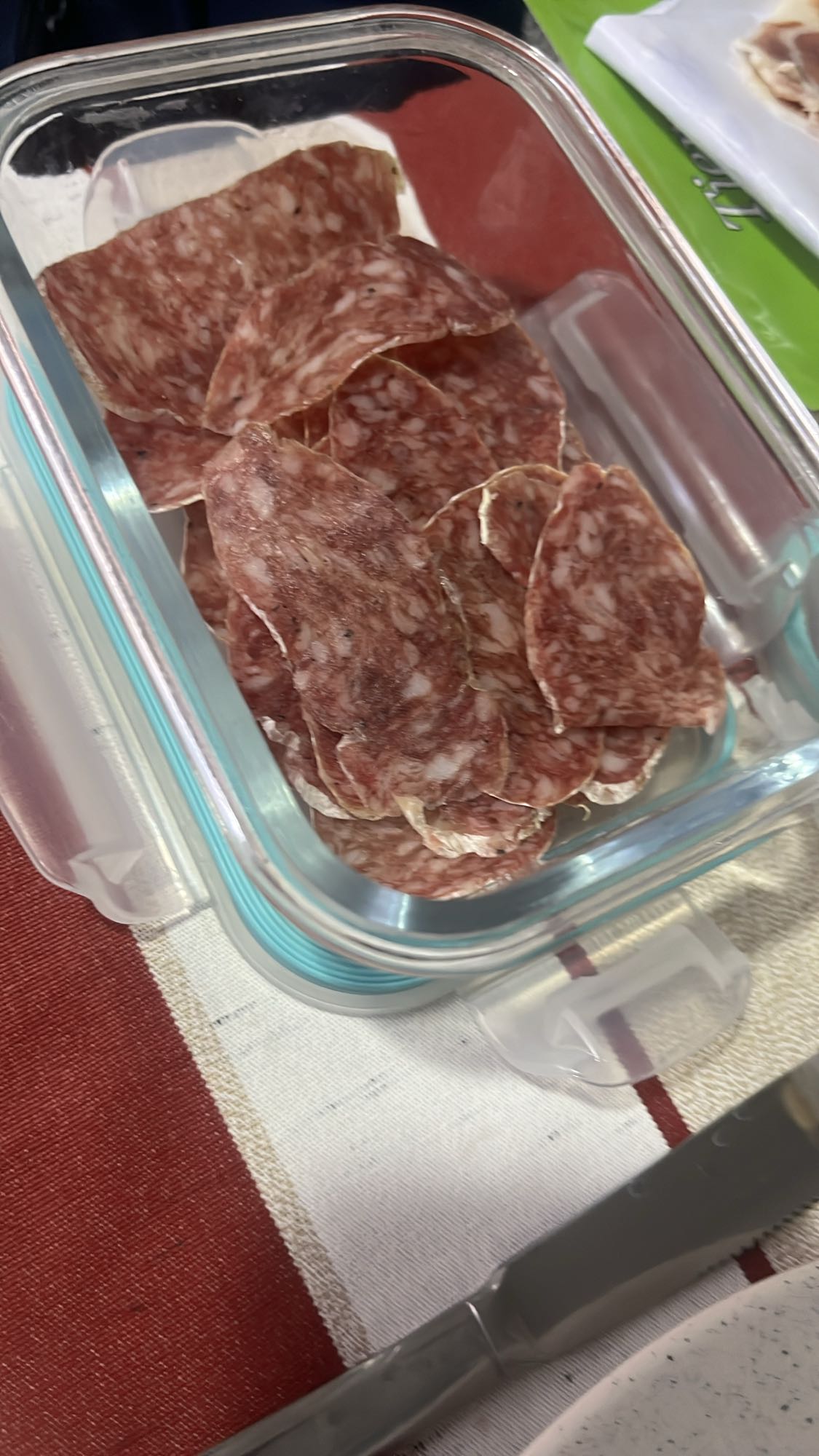 lonchas de salami