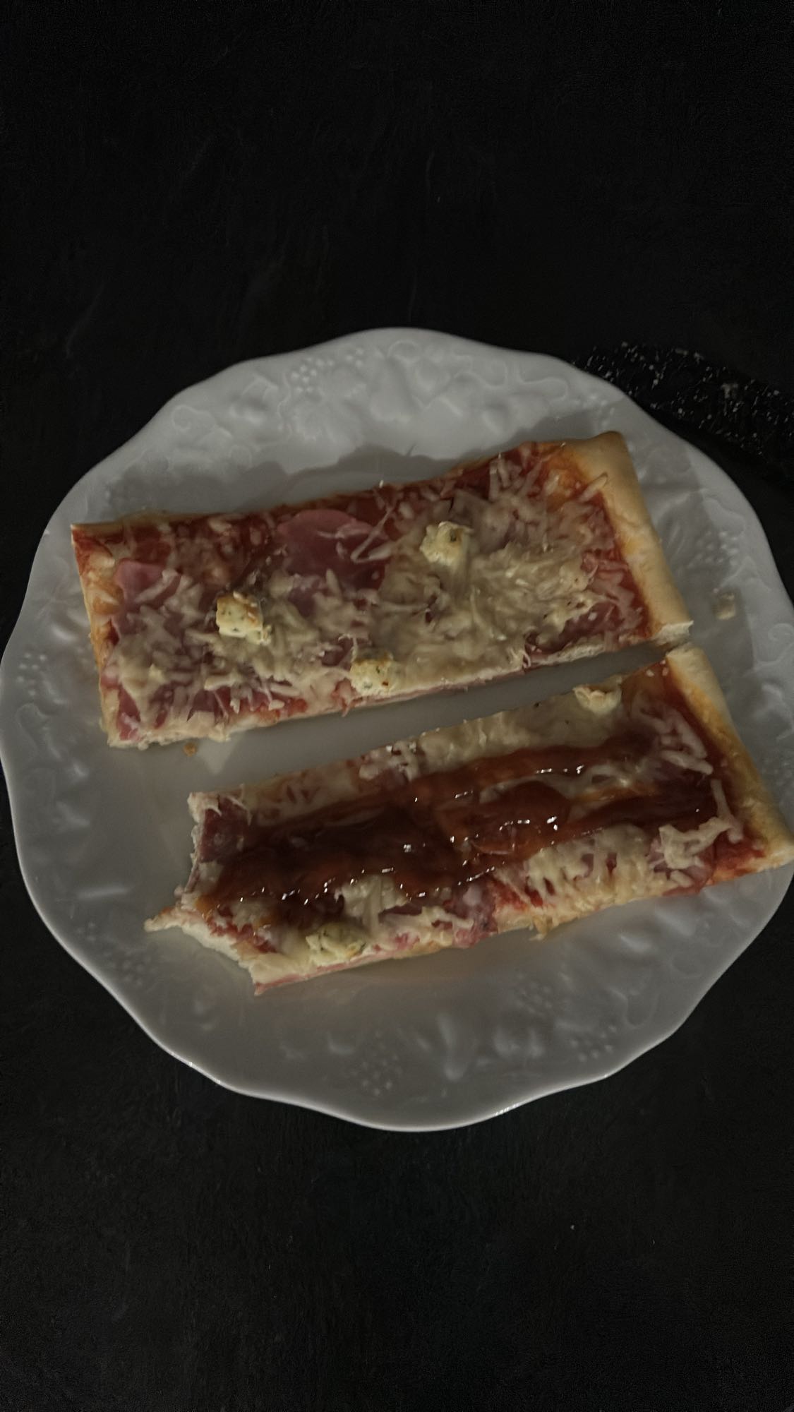 Tranches de pizza maison