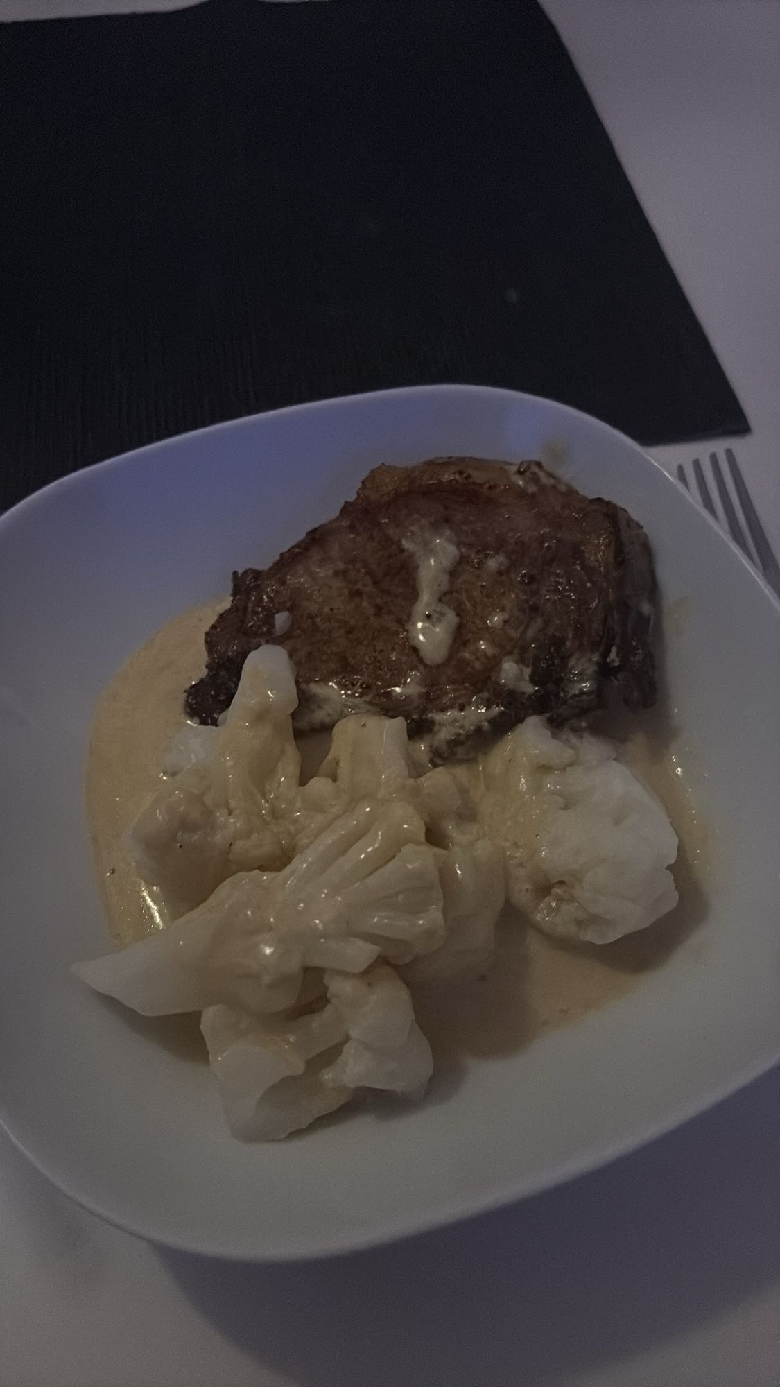 Fläskkotlett med blomkål