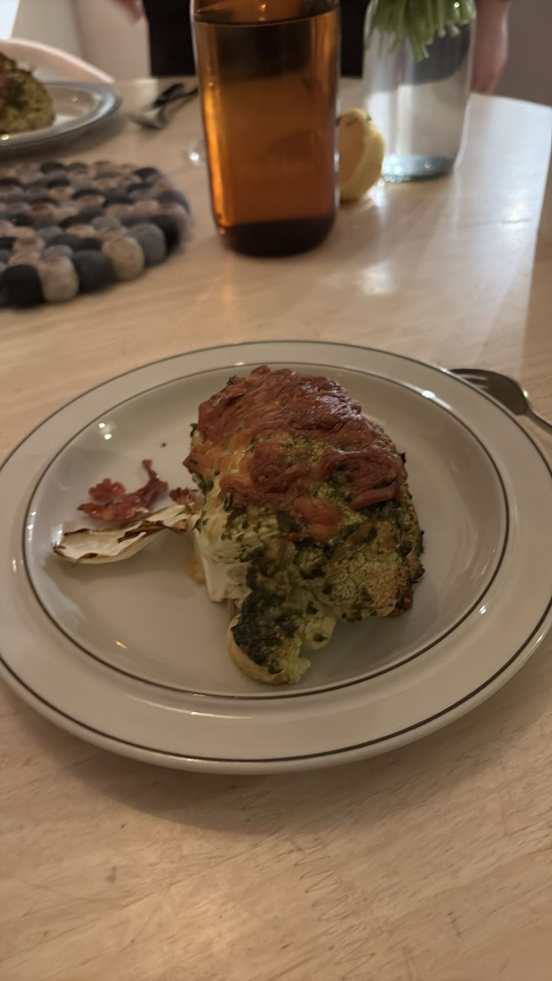 Ugnsbakad blomkål med ost