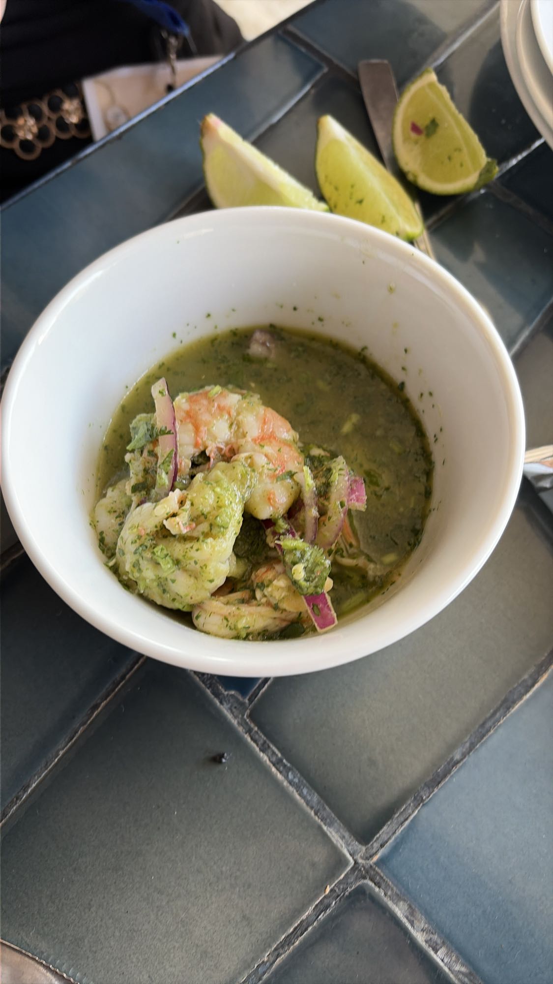 camarones en salsa verde