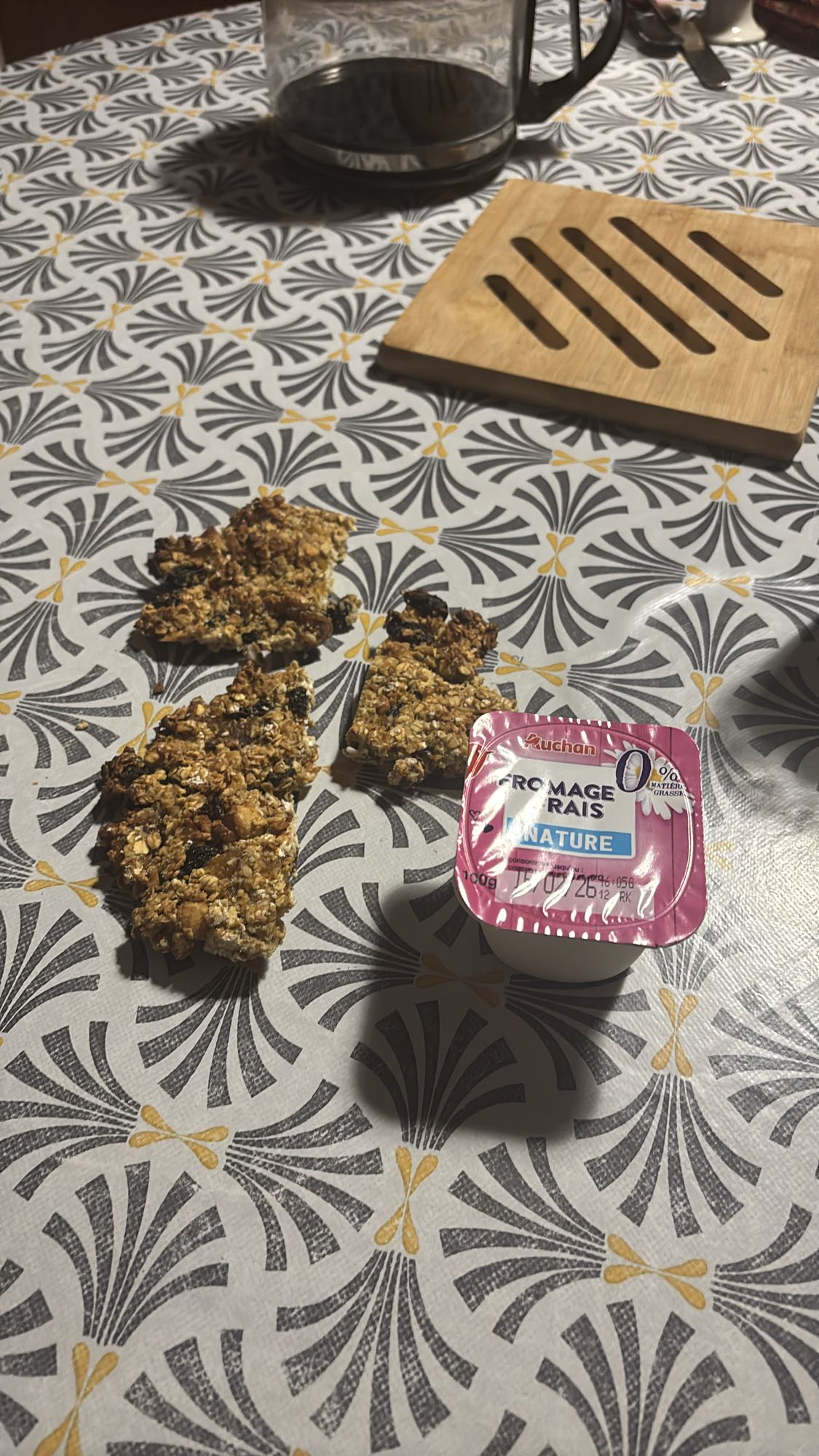 Barres céréales et fromage frais