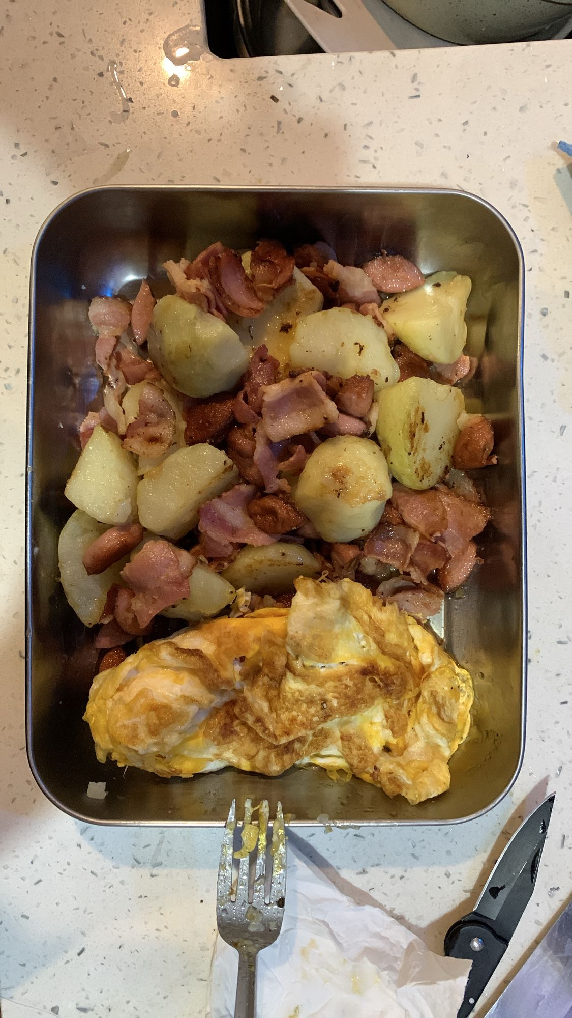 Bacon Potato Egg Mix