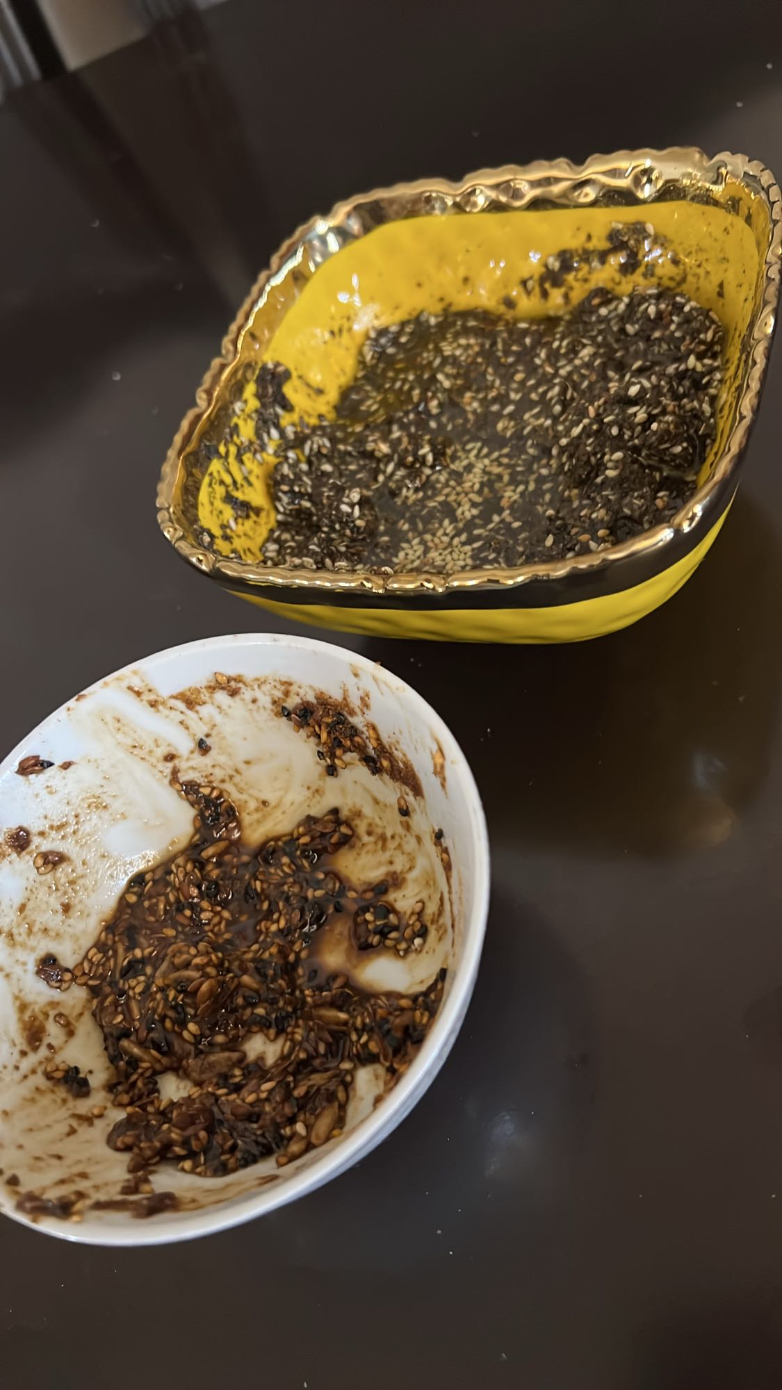 Dukkah Zaatar and Lebanese Zaatar with Olive Oil