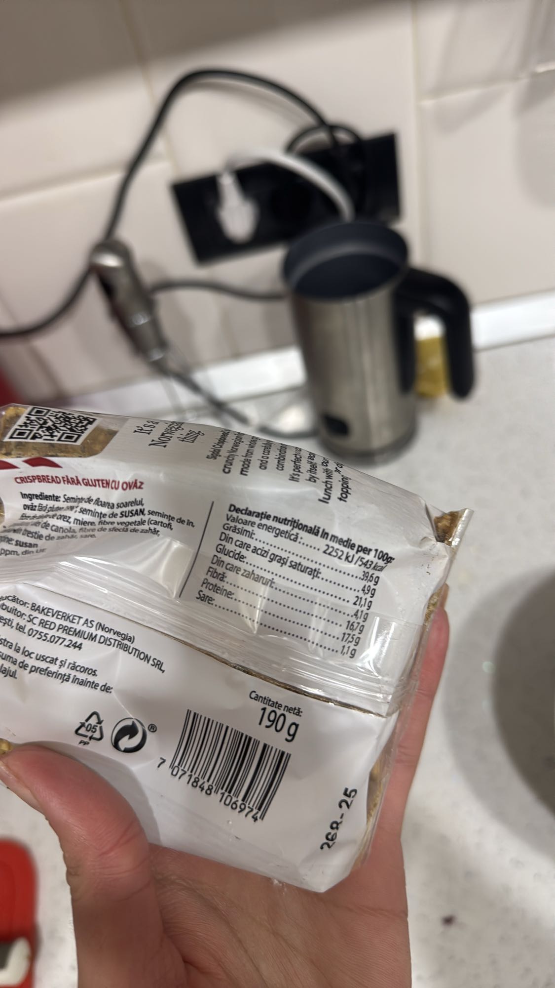 Gluten-free crispbread