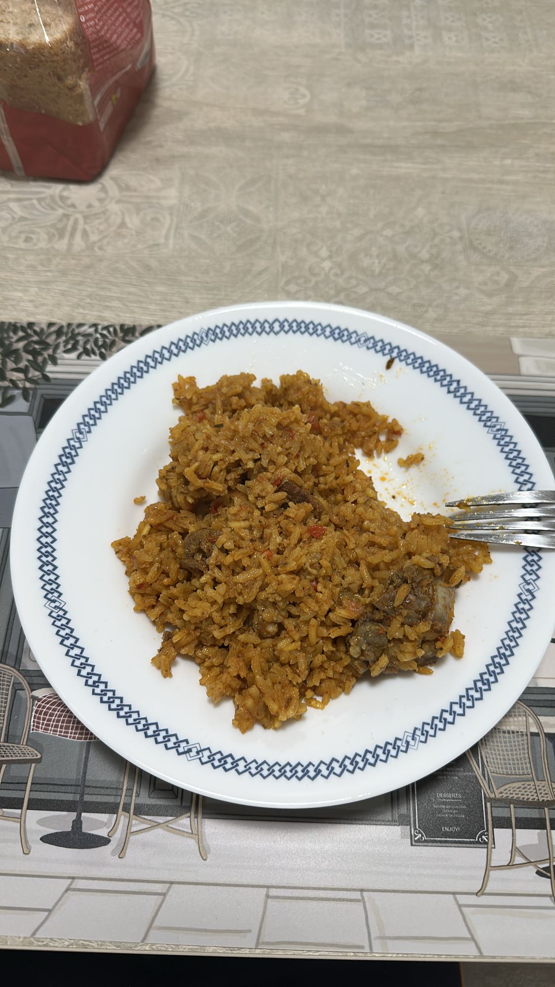 arroz con carne