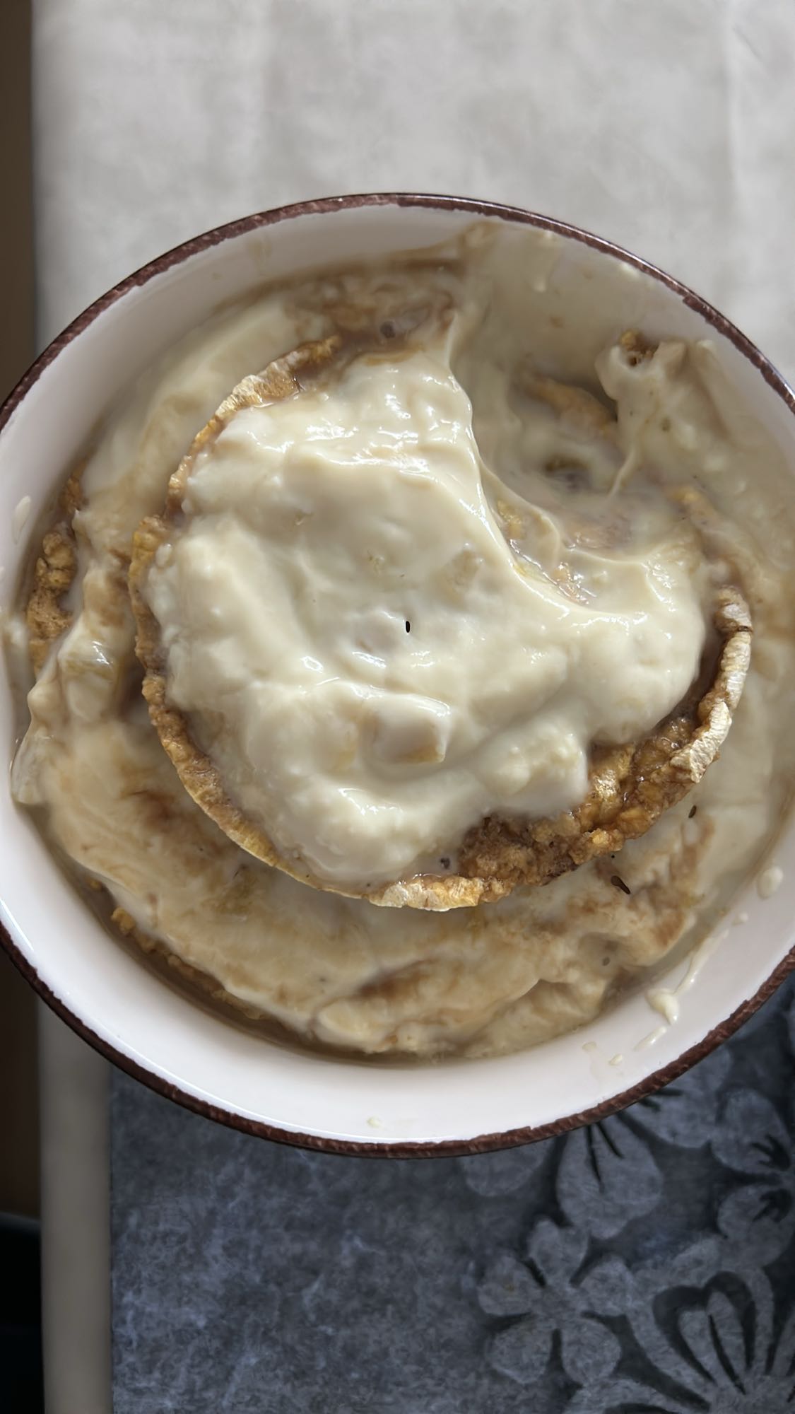 Tortitas de arroz con yogur
