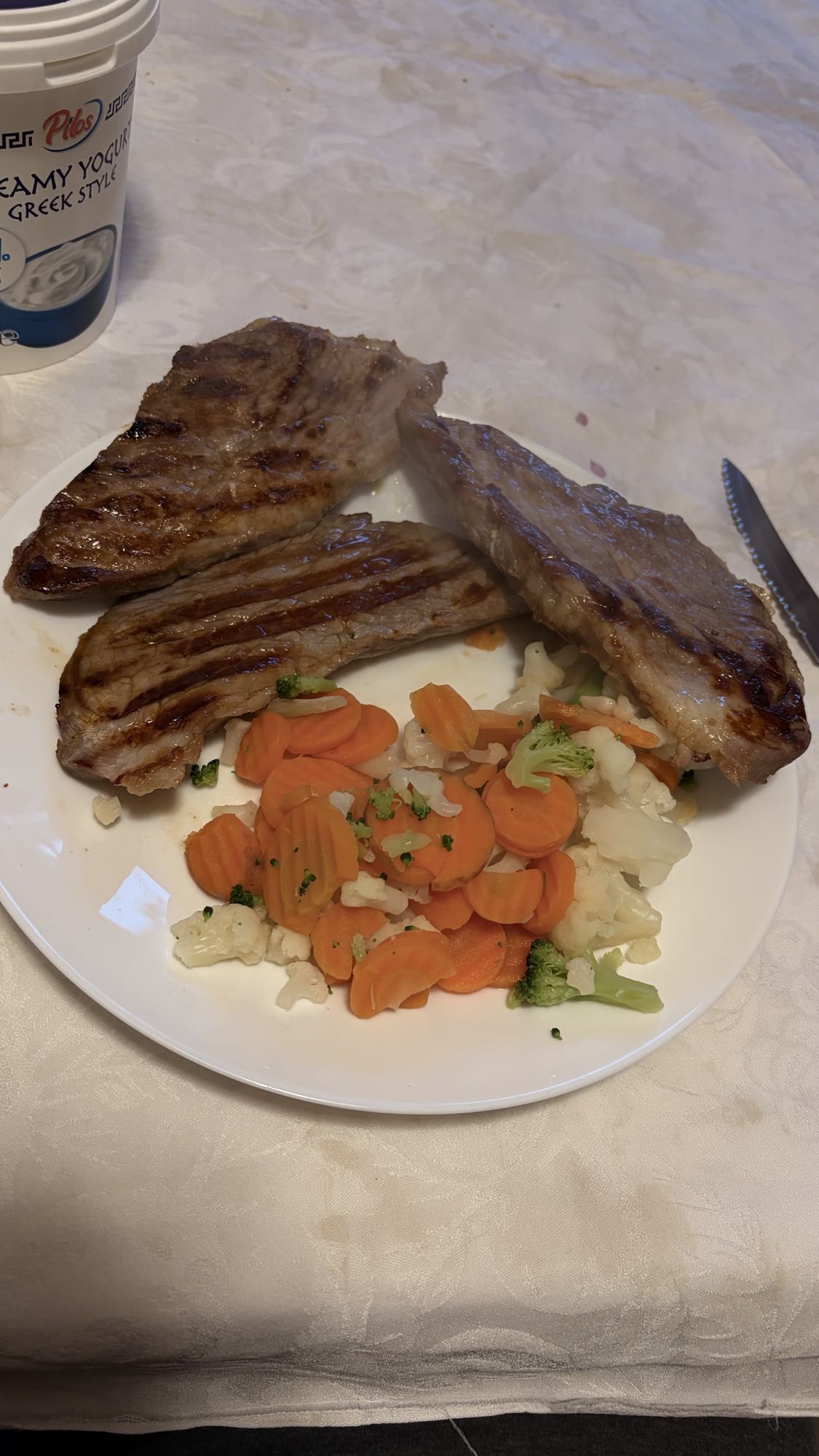 Grilled Meat with Veggies
