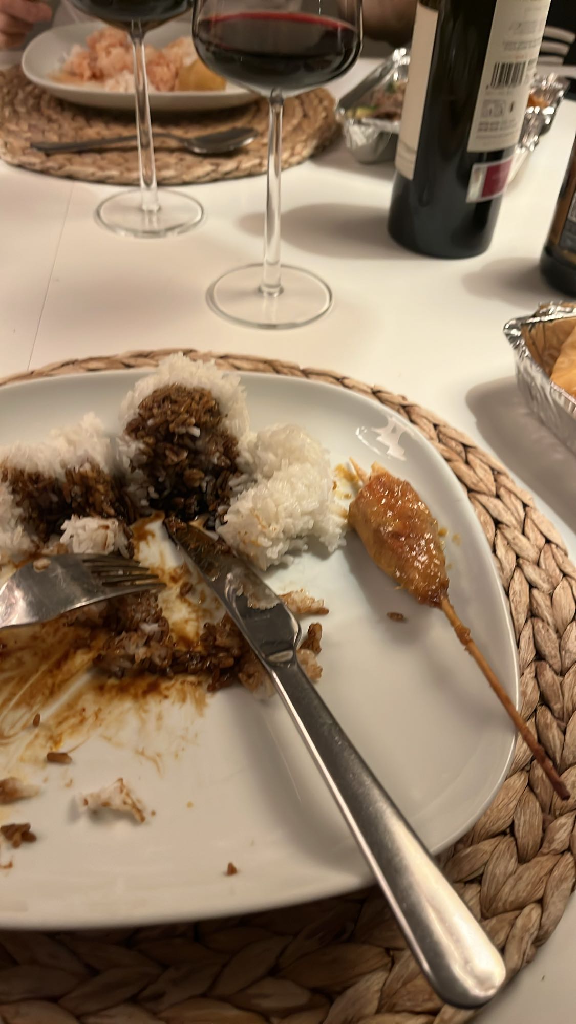 Risrullar med kycklingspett