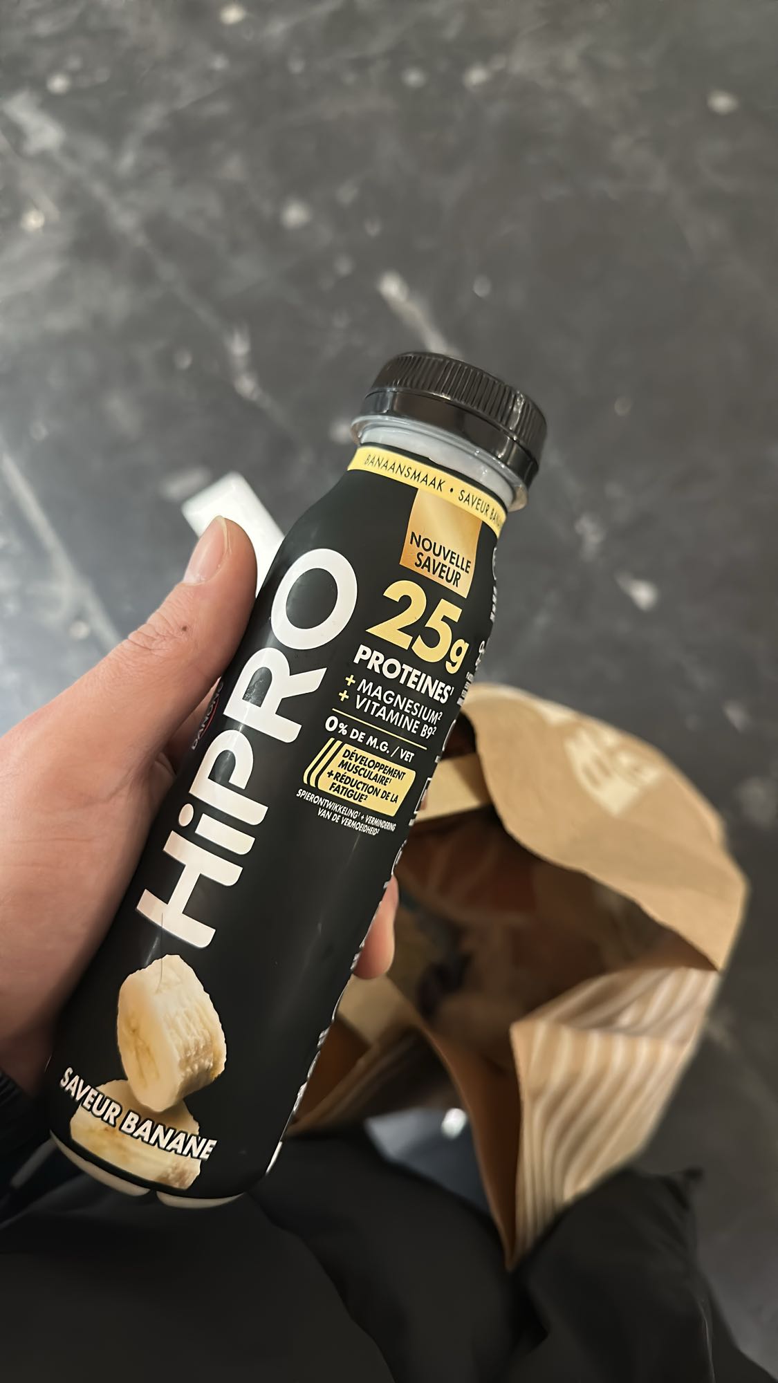 Boisson protéinée banane