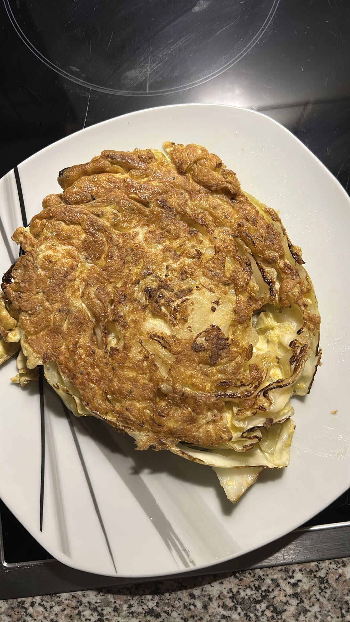 tortilla de huevo y col