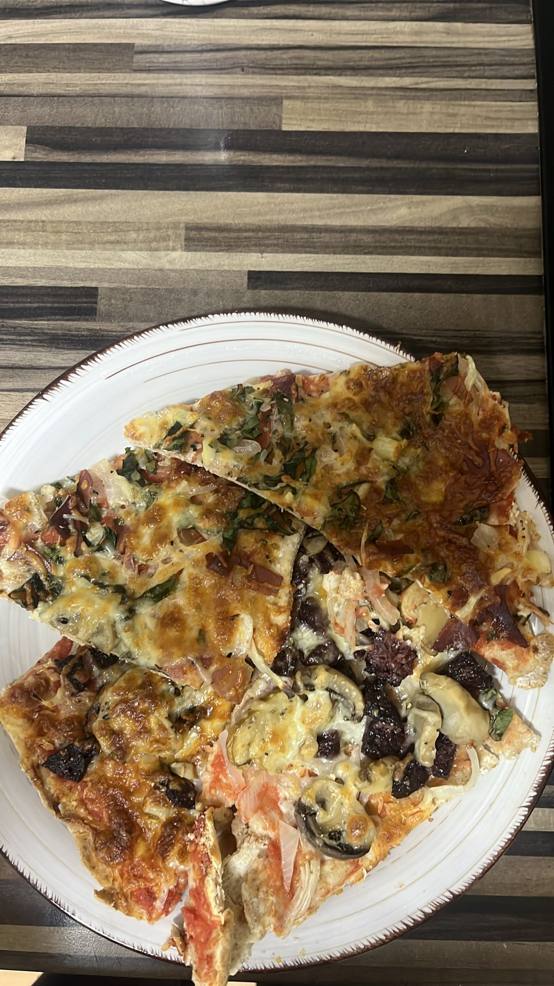 Pizza variada casera