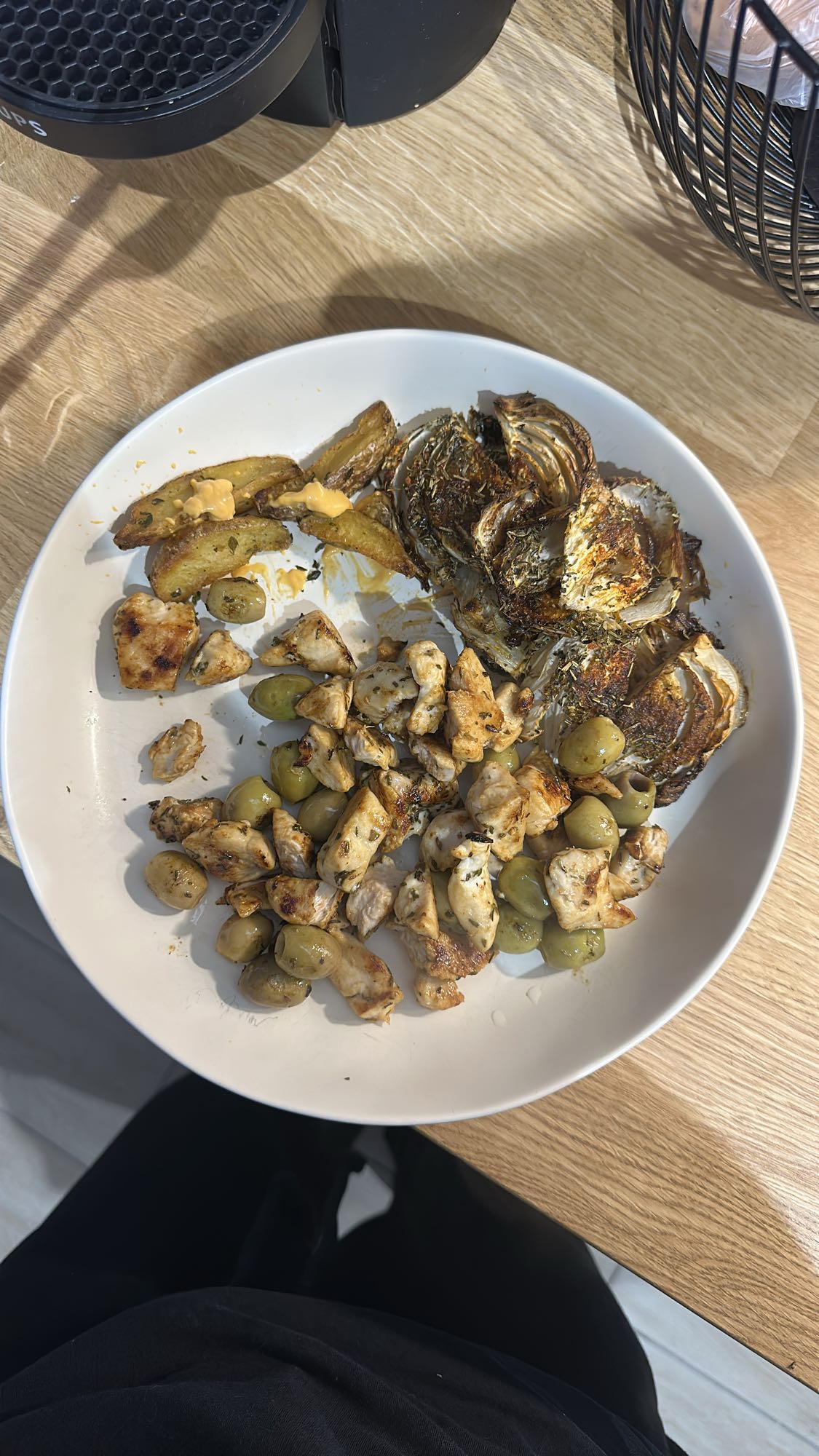 Poulet et légumes rôtis