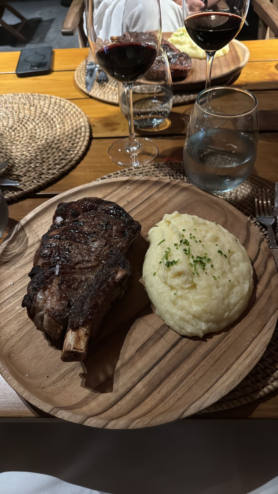 Entrecot con puré