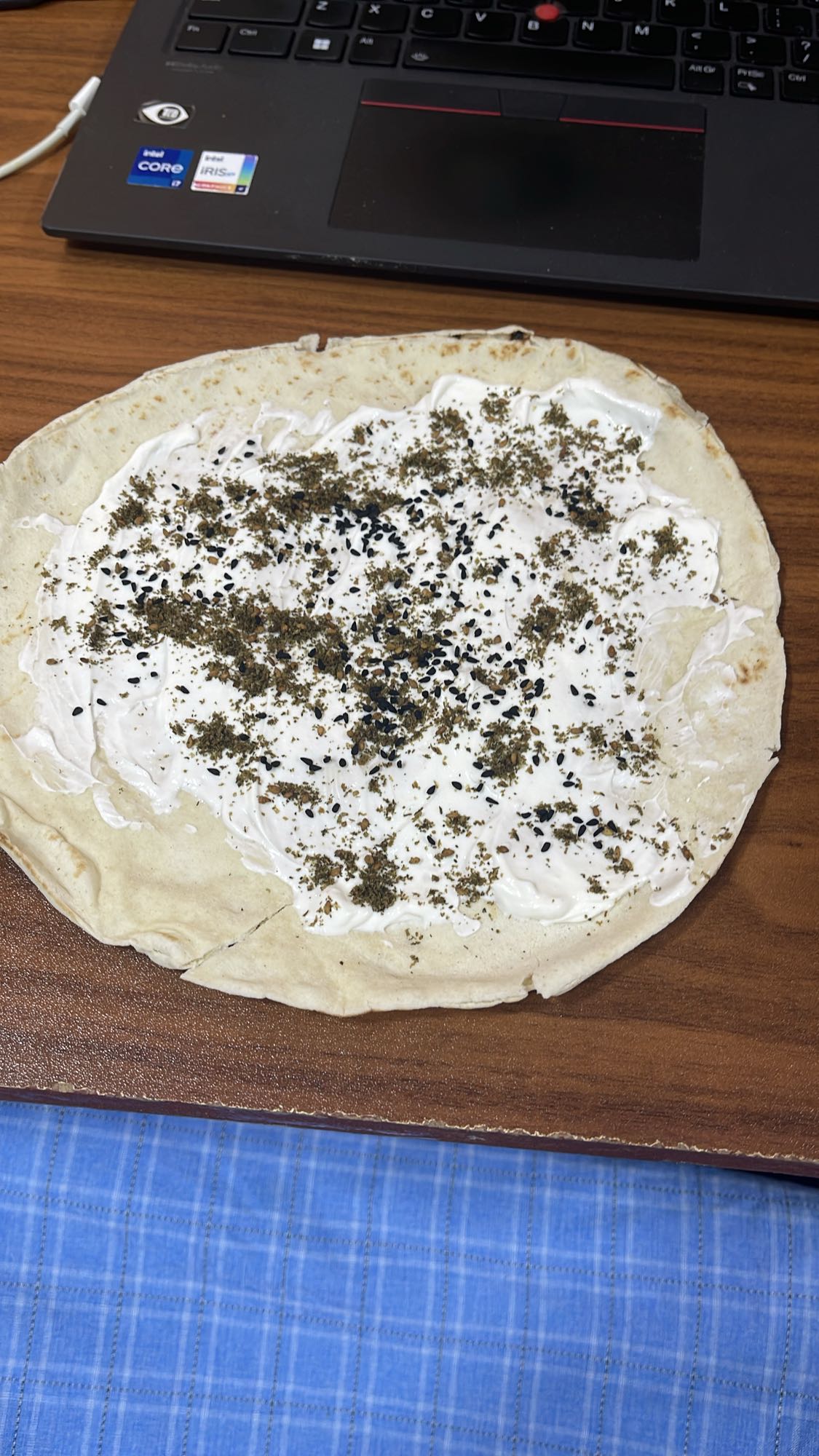 Flatbread with labneh