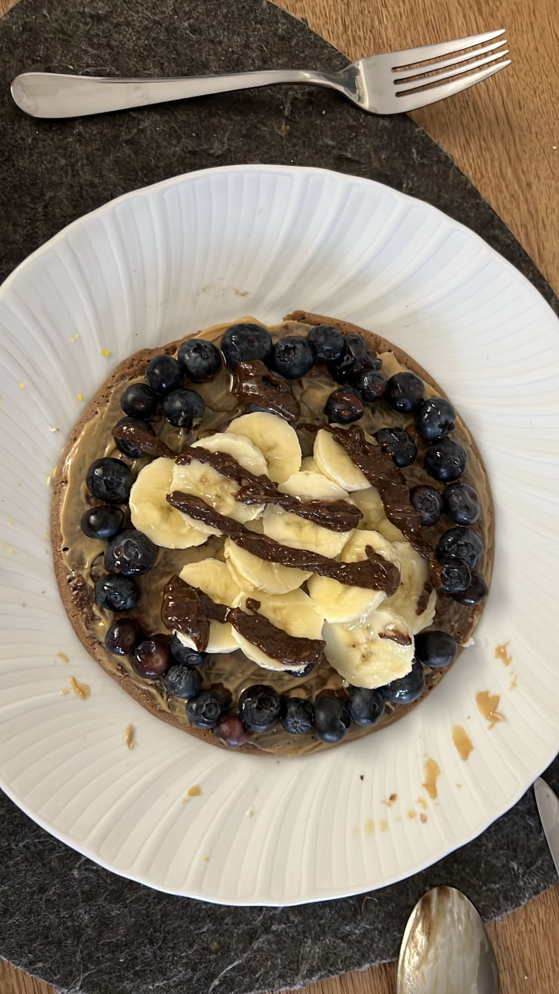 Frühstücksfruchtwaffel