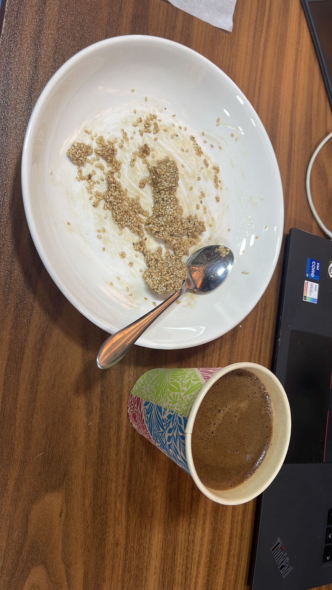 Sesame paste & coffee