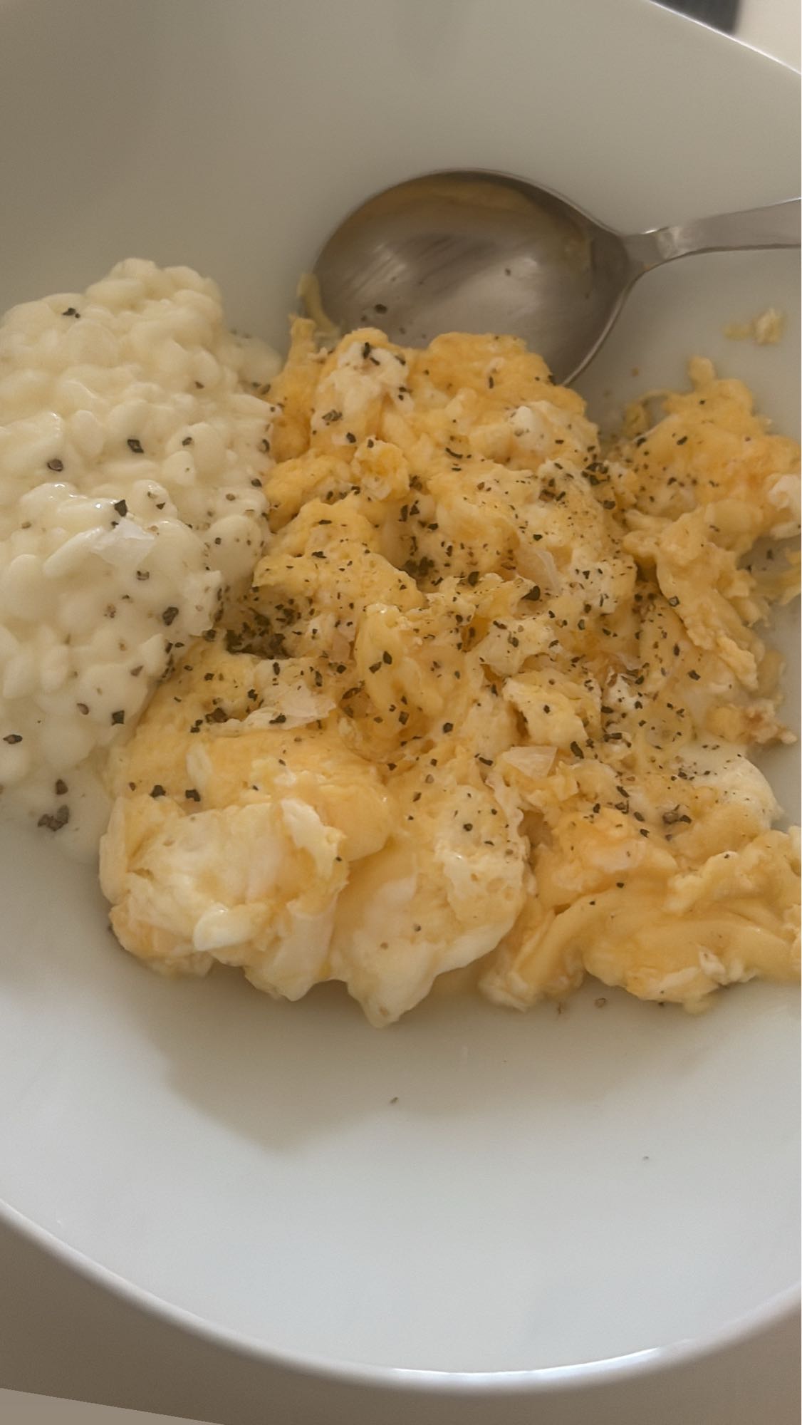 Äggröra med risgrynsgröt