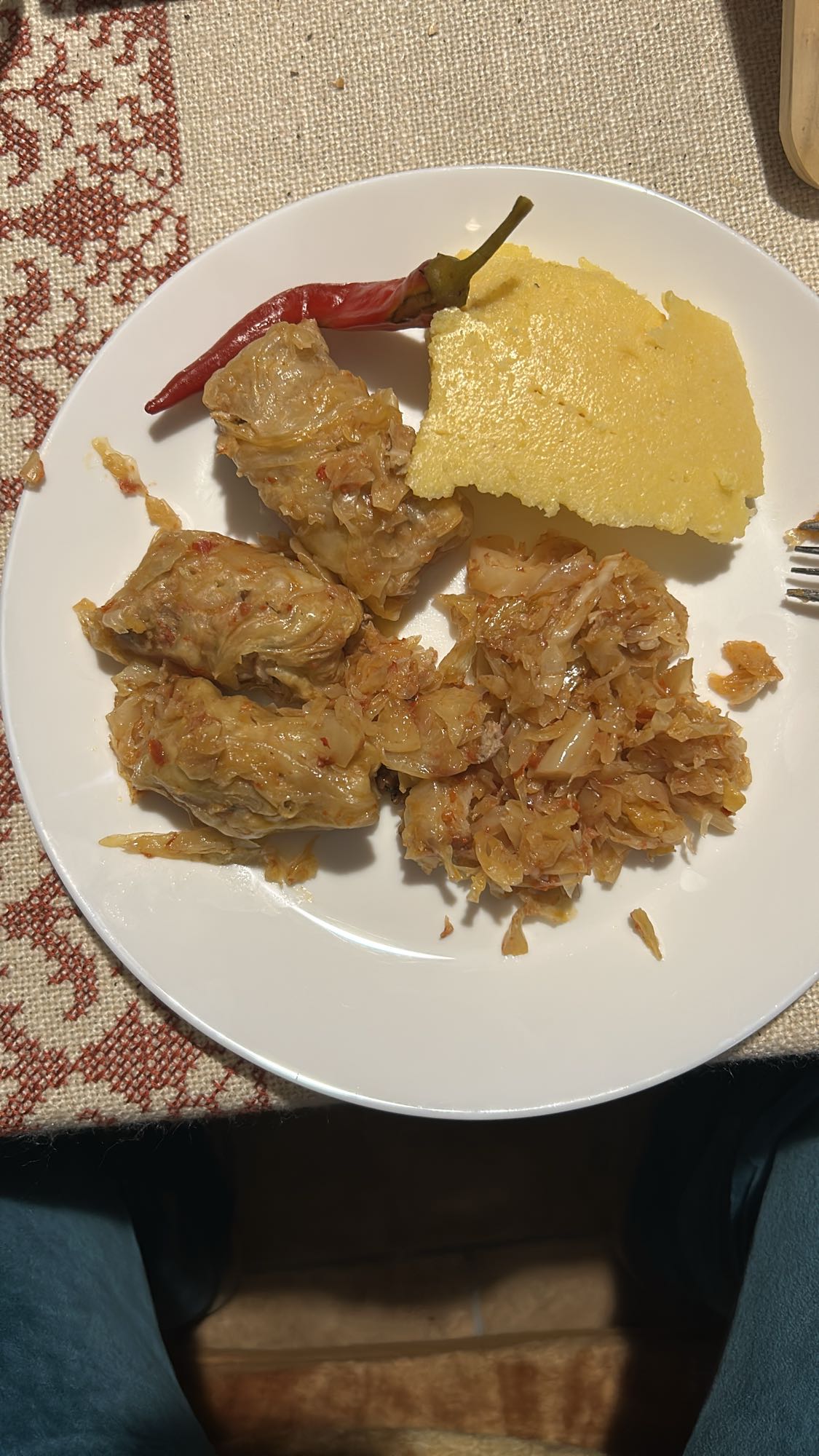 Sarmale cu mămăligă