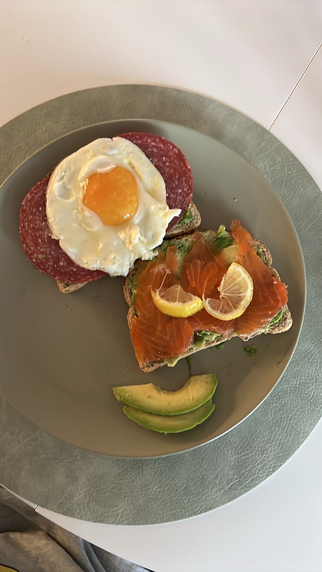 Salmon & Egg Toast Duo