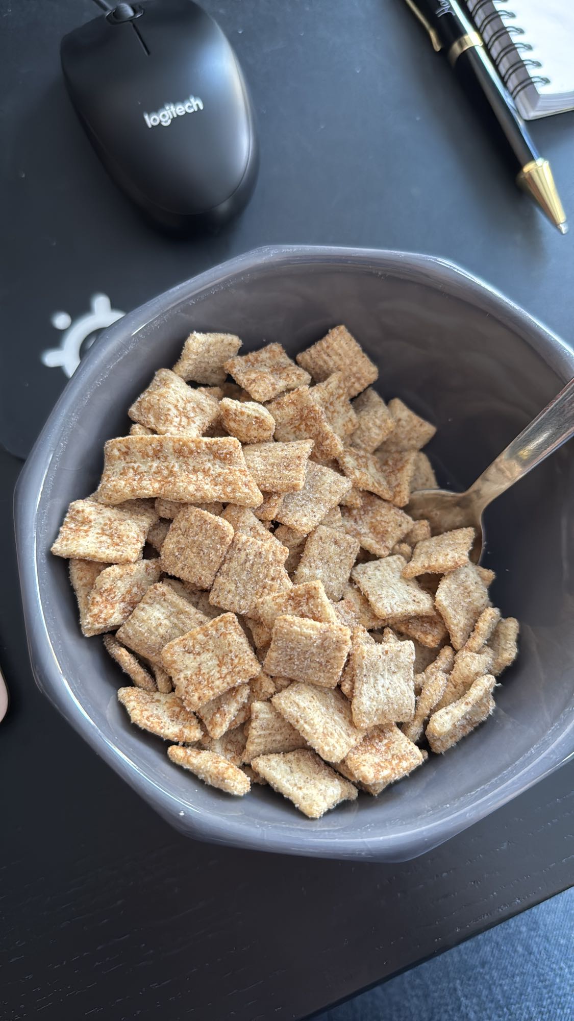 Cinnamon cereal bowl