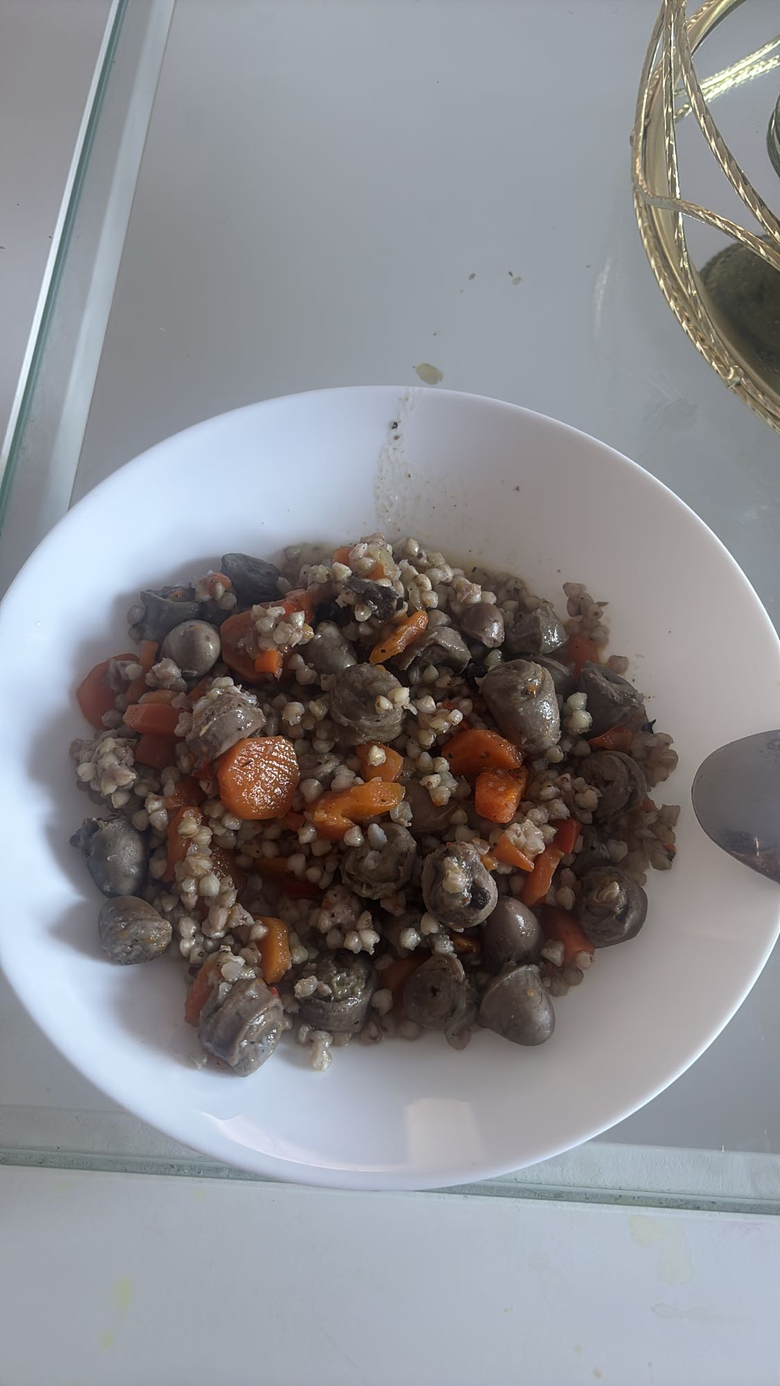 Kasza z warzywami i podrobami