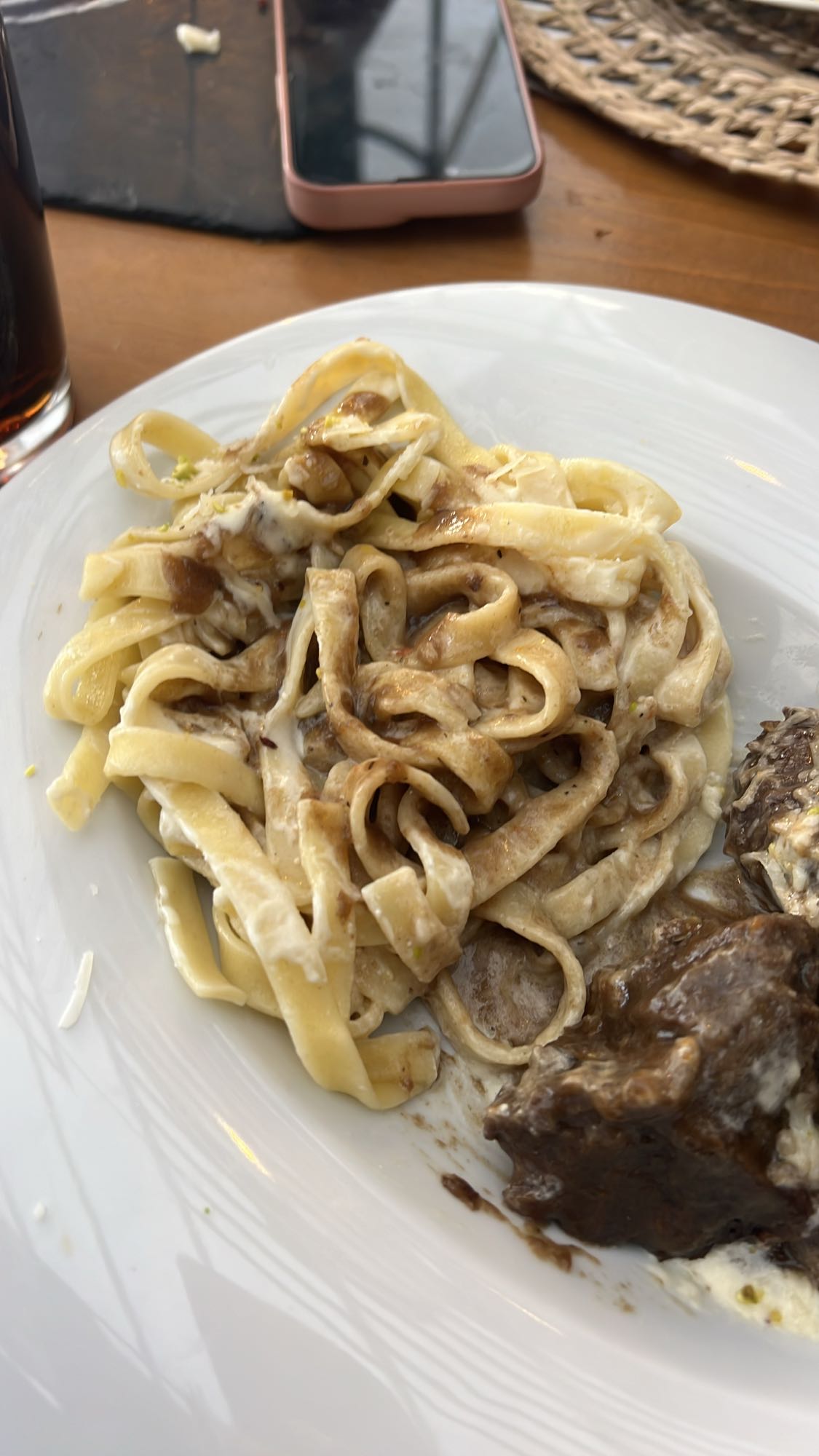 Fettuccine con carne