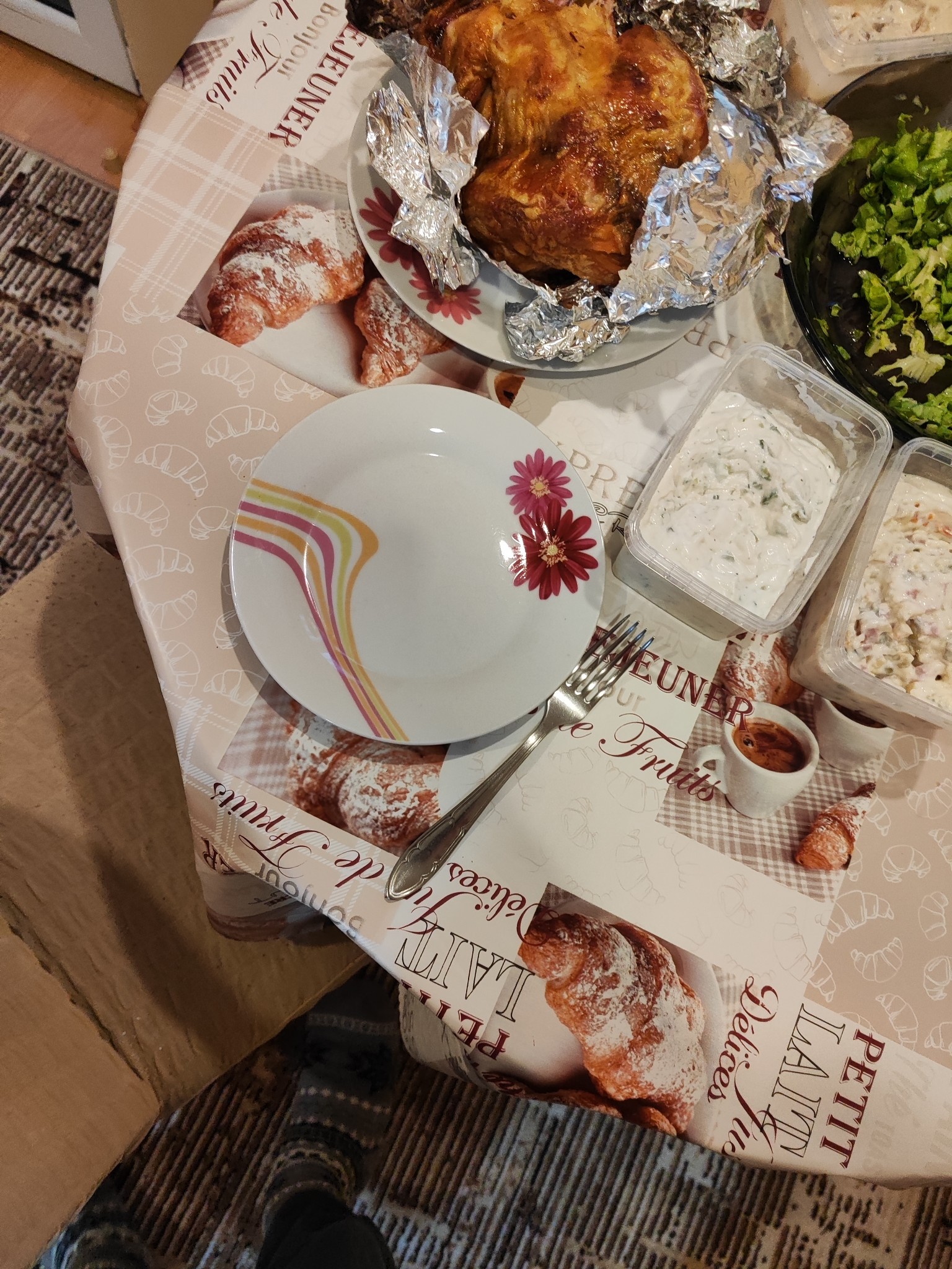 Roast Chicken with Salad