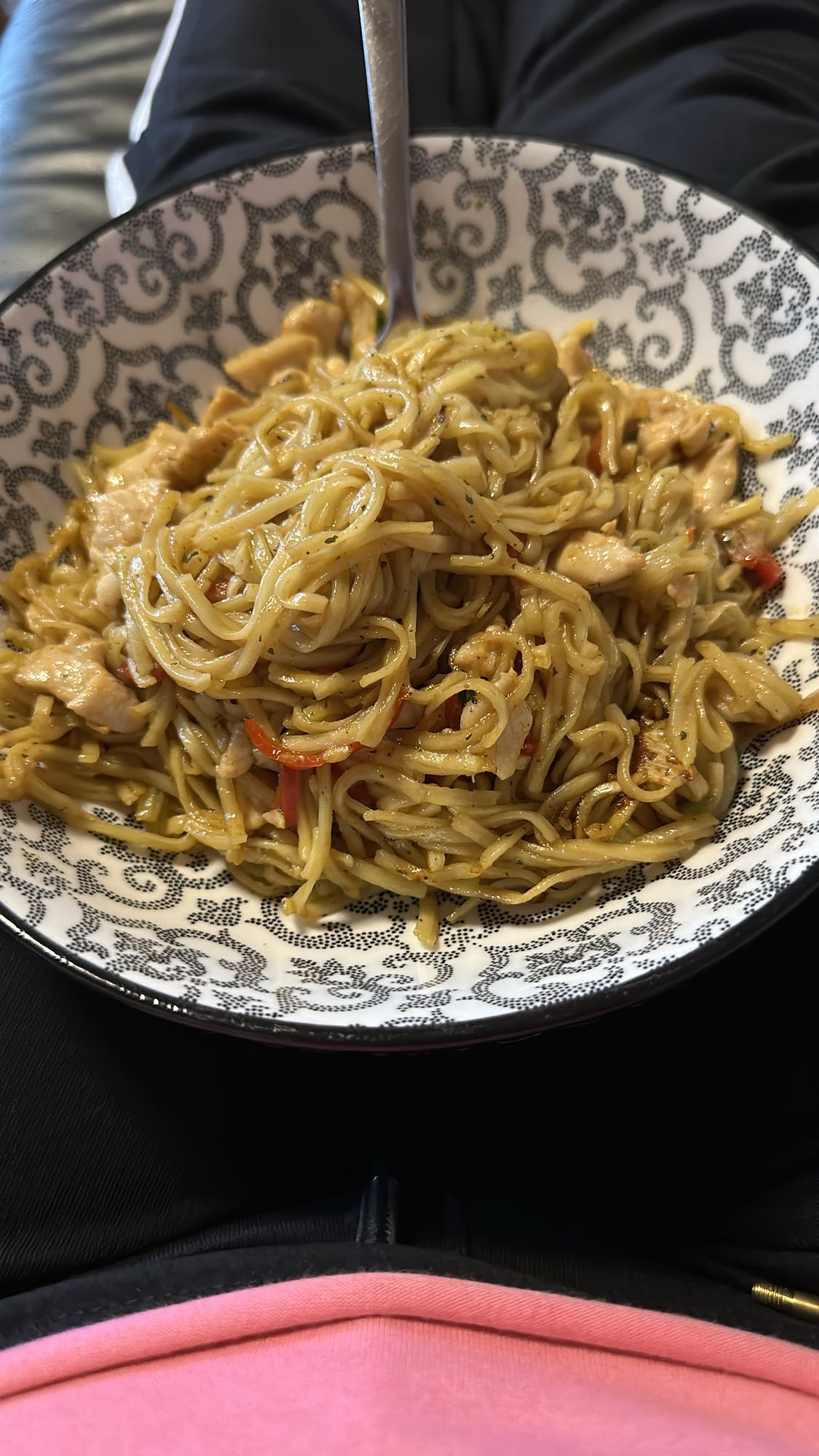 Kip noedels met groenten