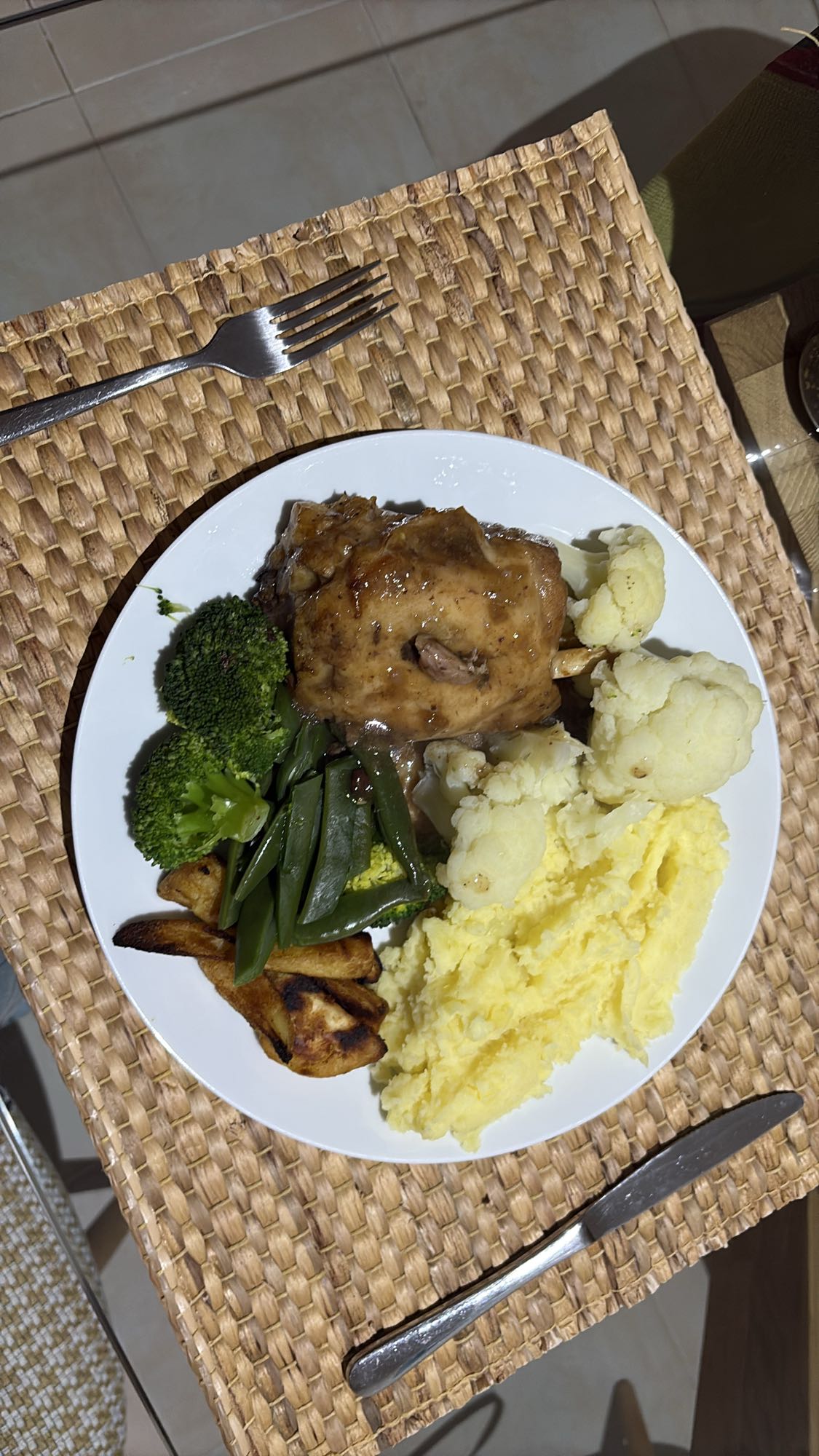 Chicken Veggie Mash Plate