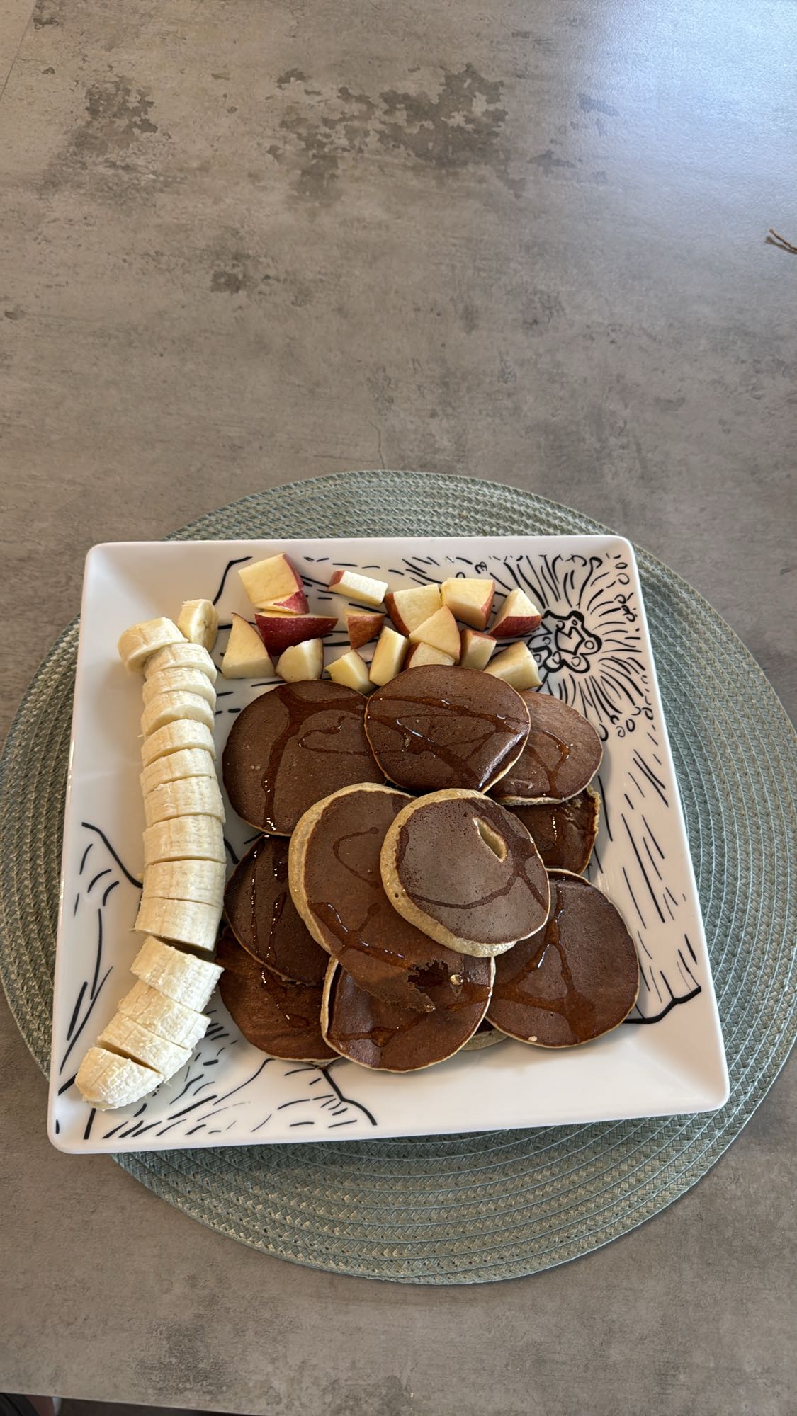 panqueques con frutas