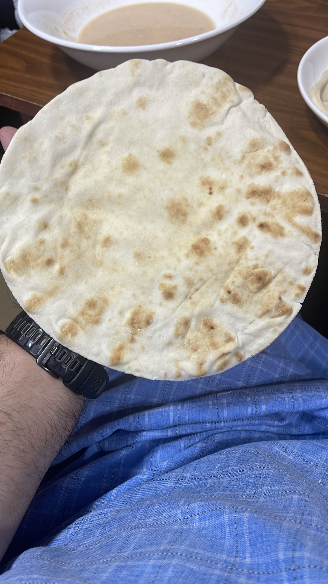 Flatbread with dips