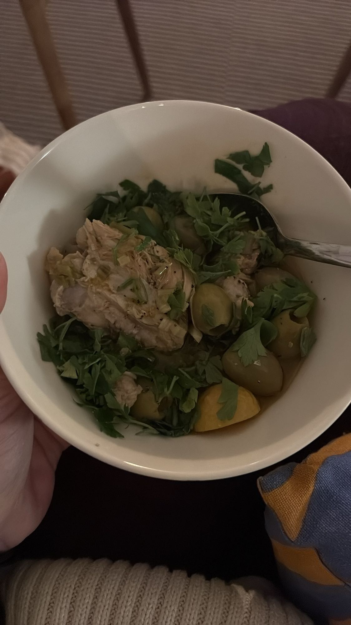 Kyckling med oliver och örter