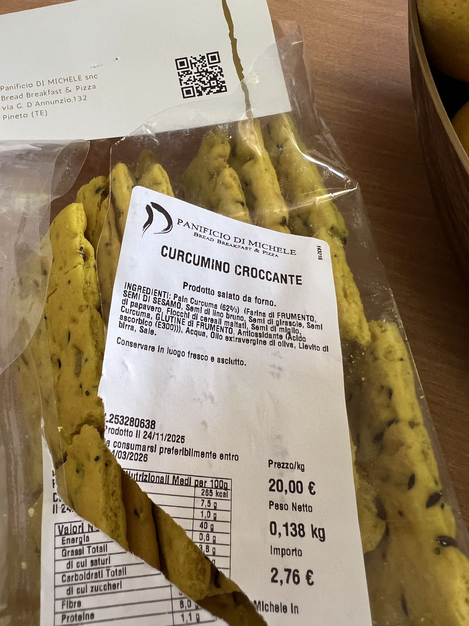 Curcumino Croccante Breadsticks