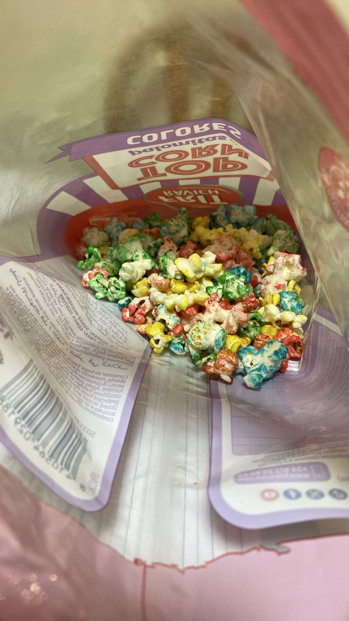 palomitas de maíz dulces