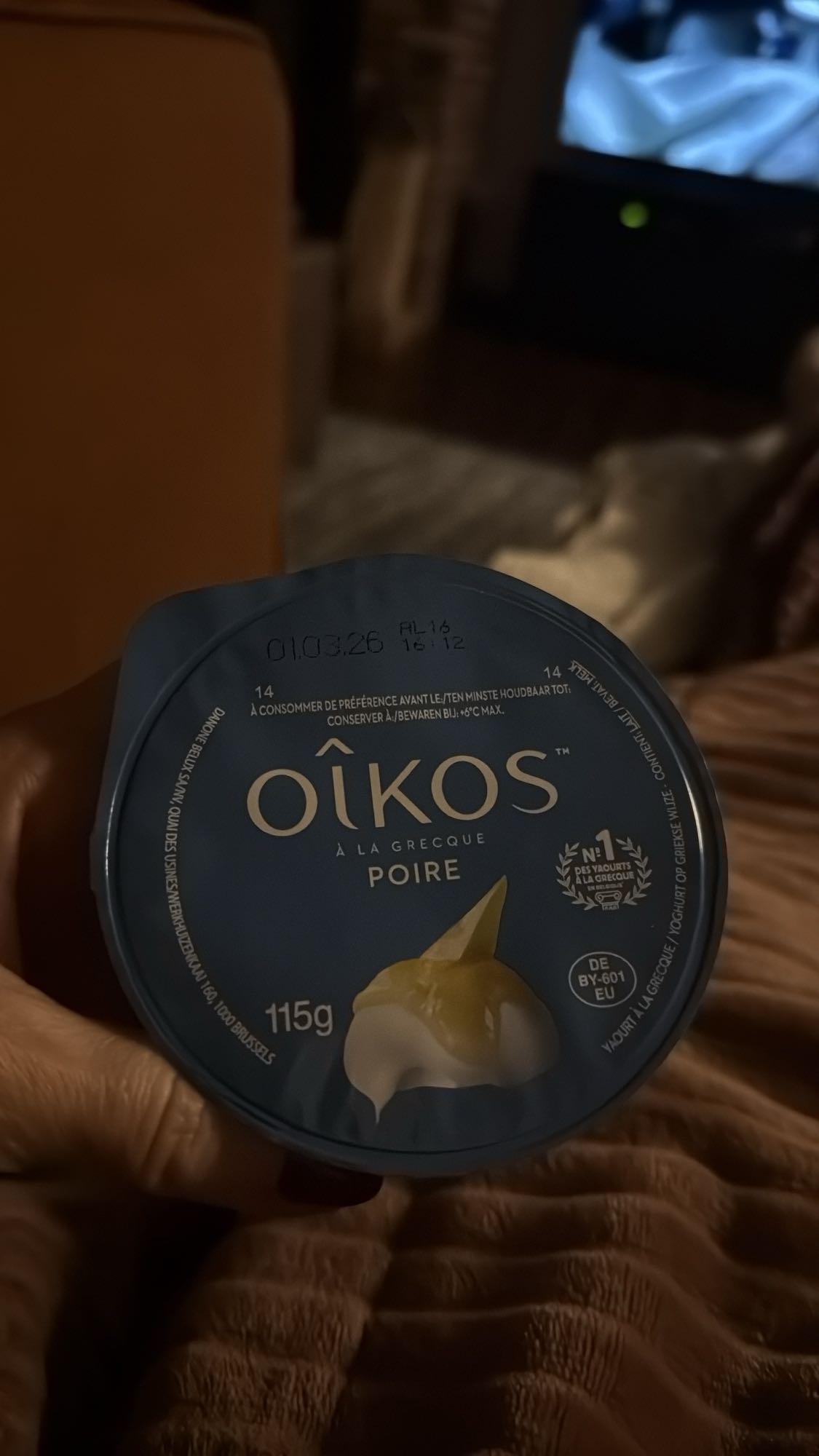 Griekse yoghurt peer