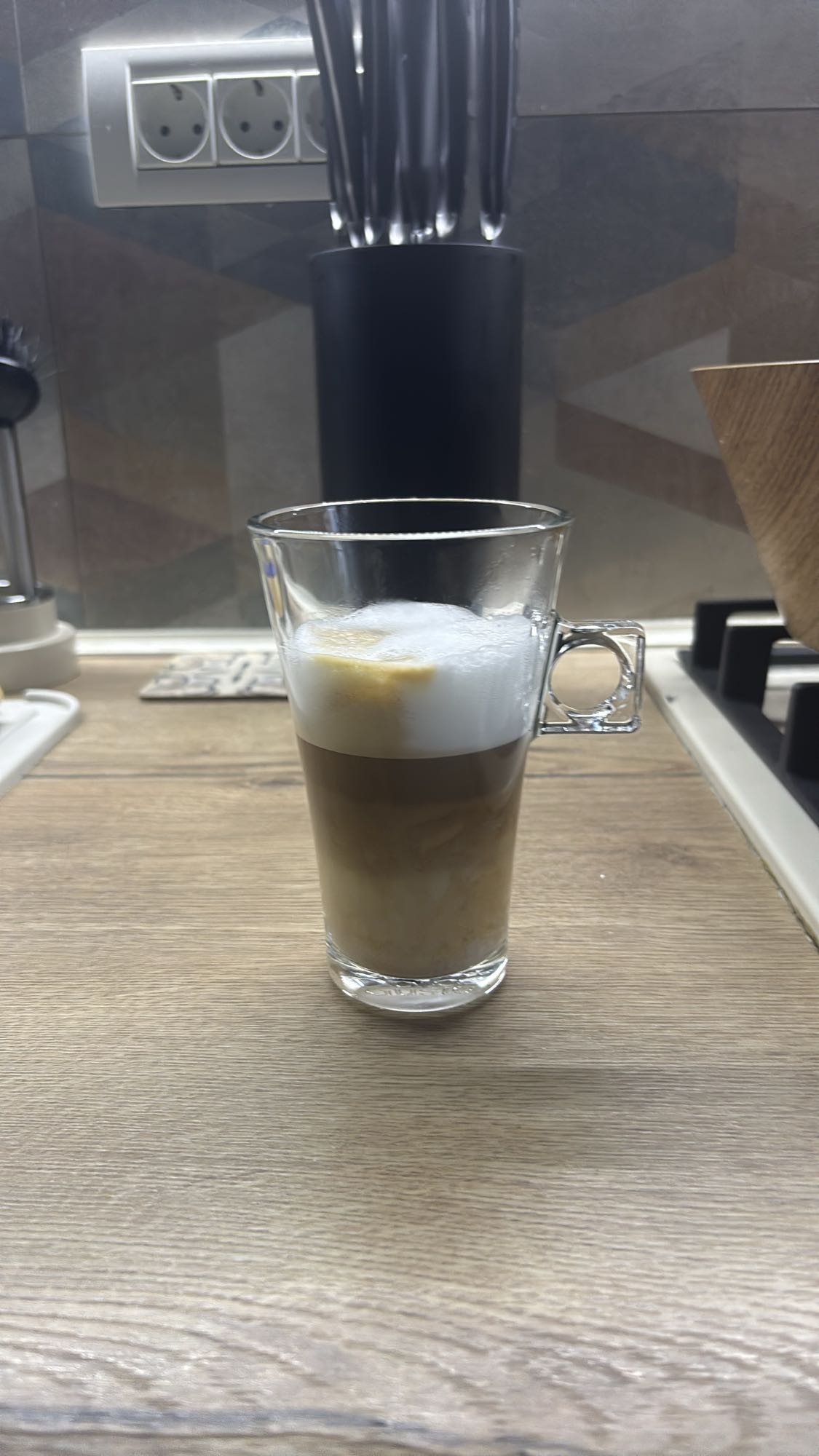 Latte cu lapte spumat