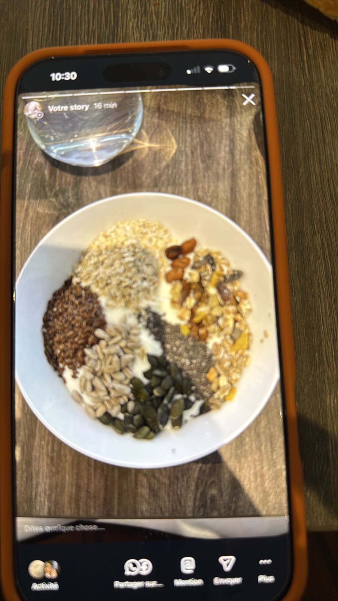 bol de graines et flocons