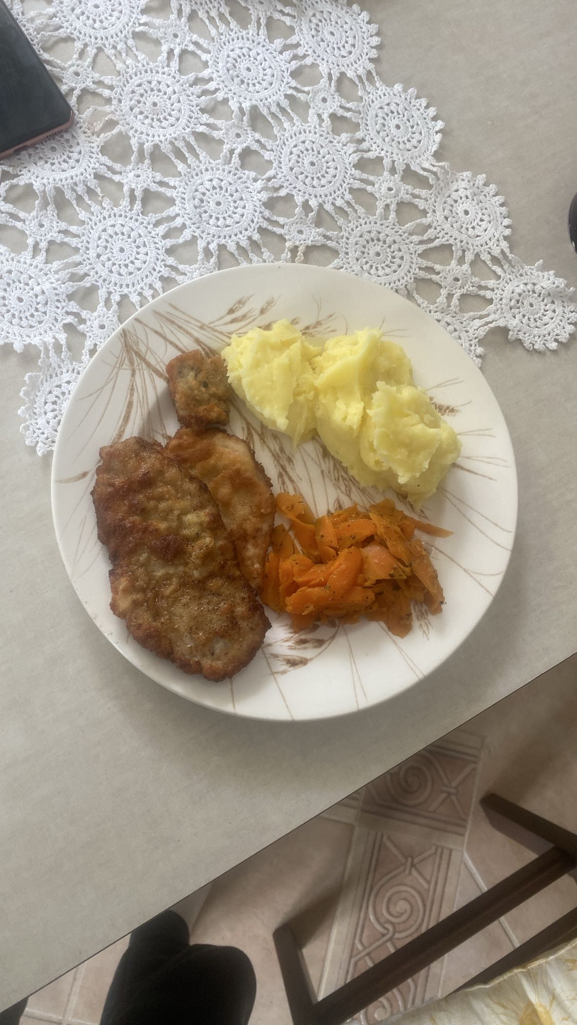 Kotlet z ziemniakami