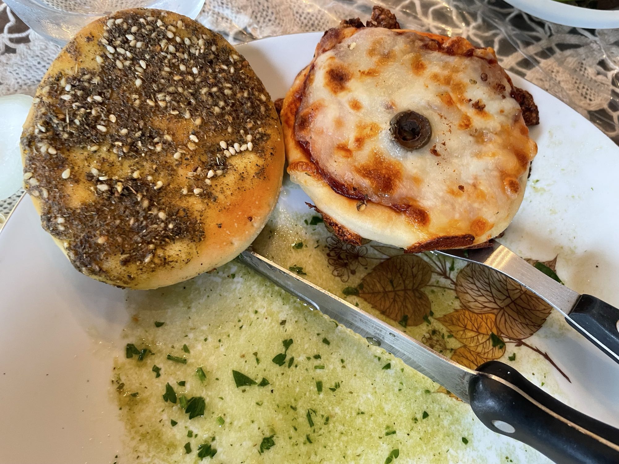 Mini Pizza & Zaatar Bread