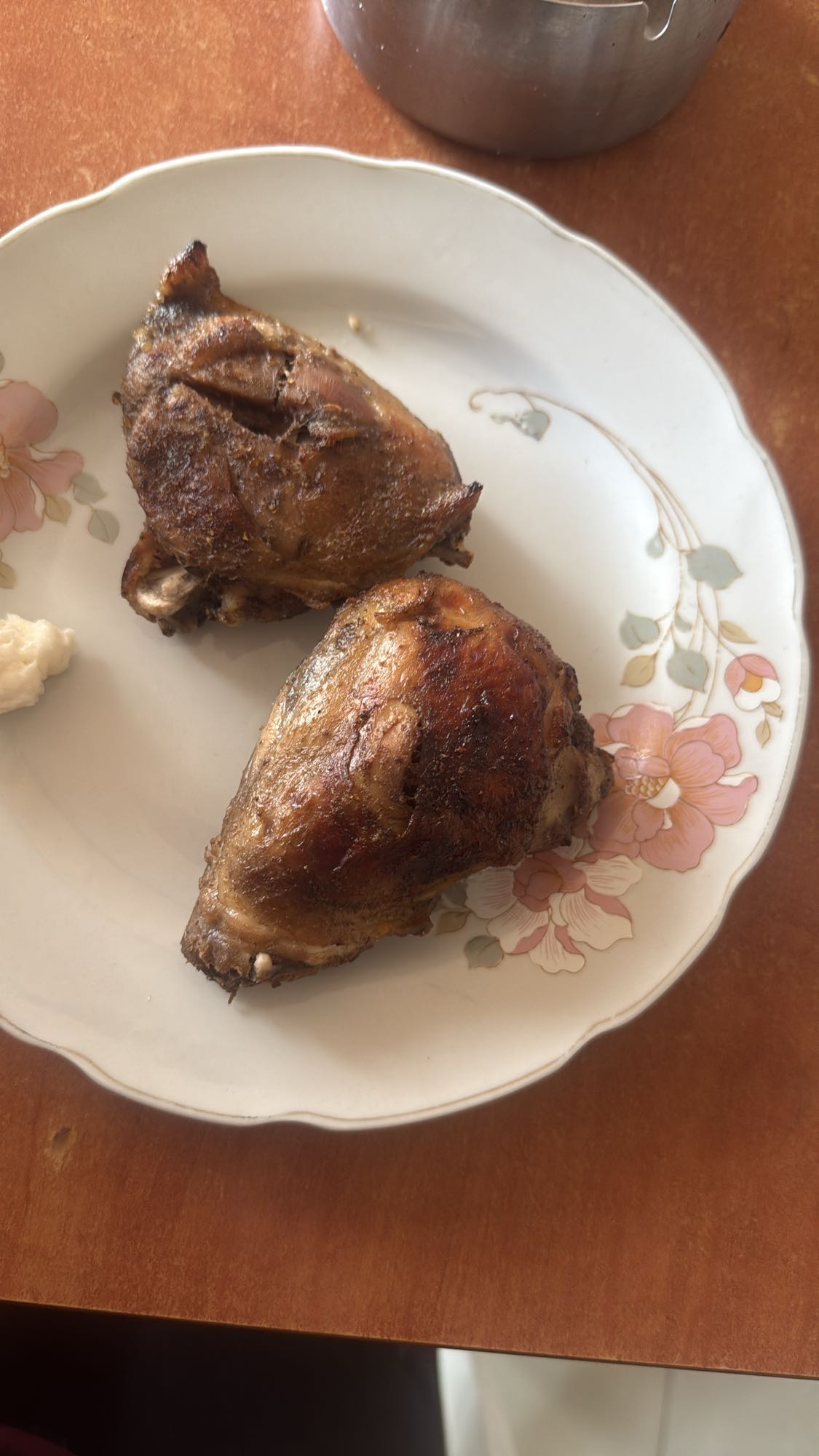 Roast chicken thighs