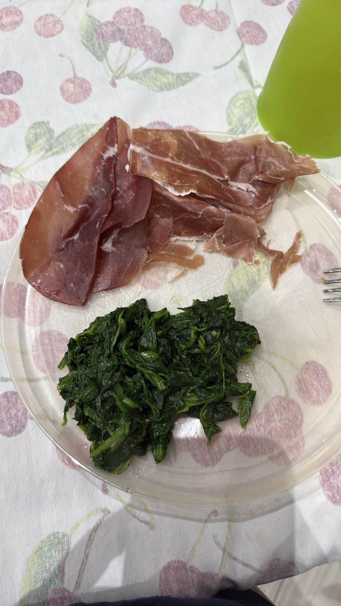 Prosciutto e spinaci