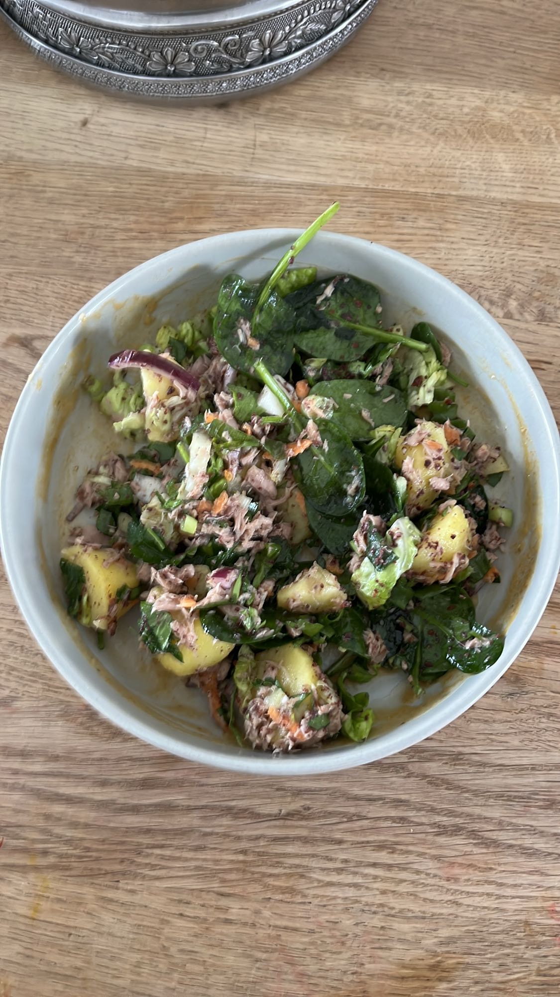 Tonbalıklı patatesli salata