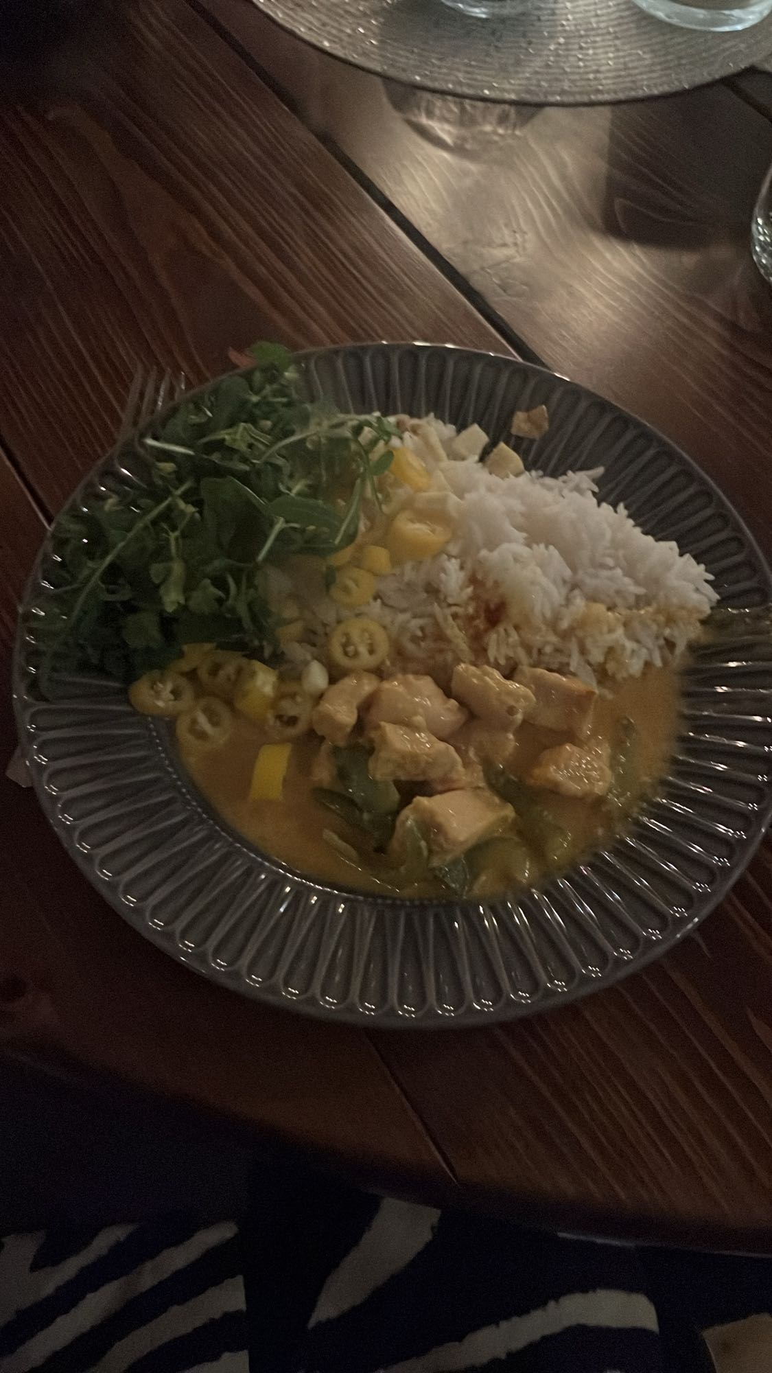 Kycklingcurry med ris