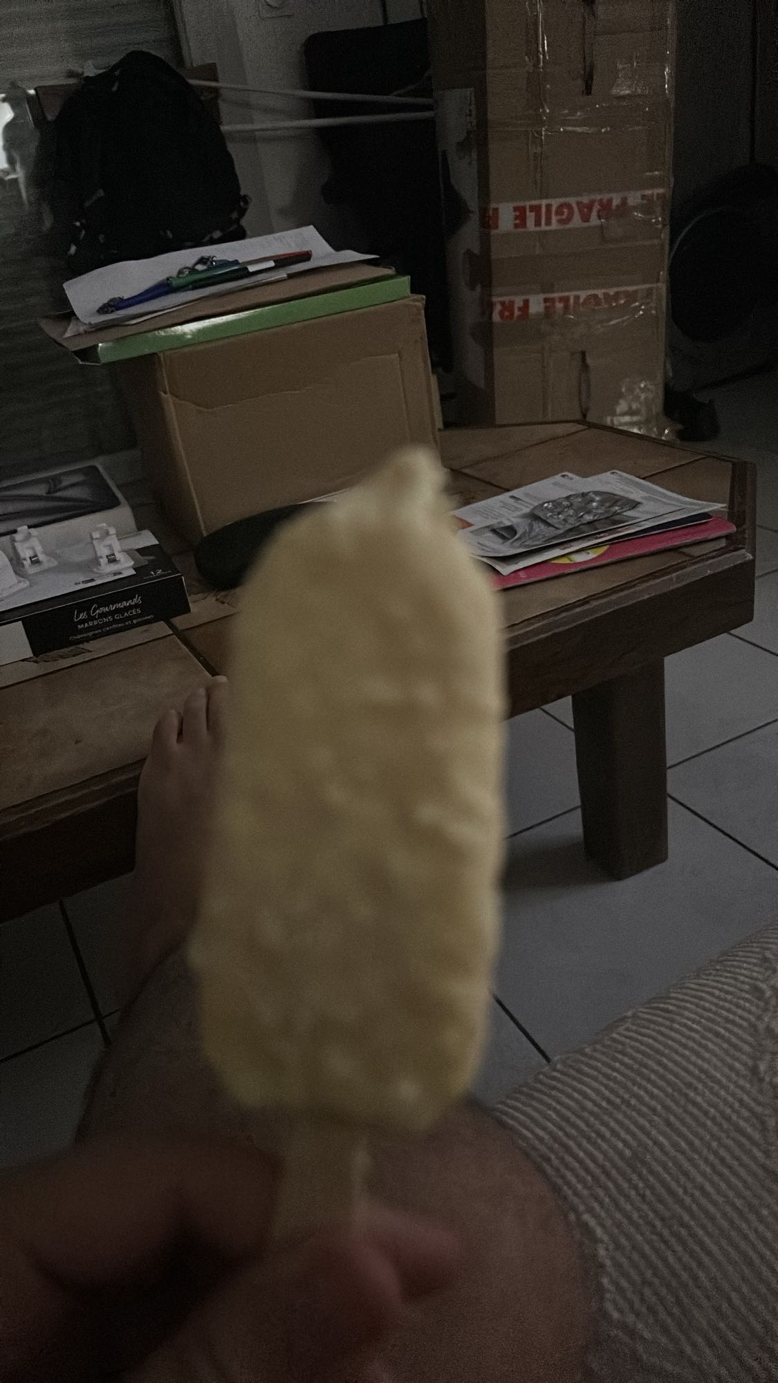 Glace vanille enrobée