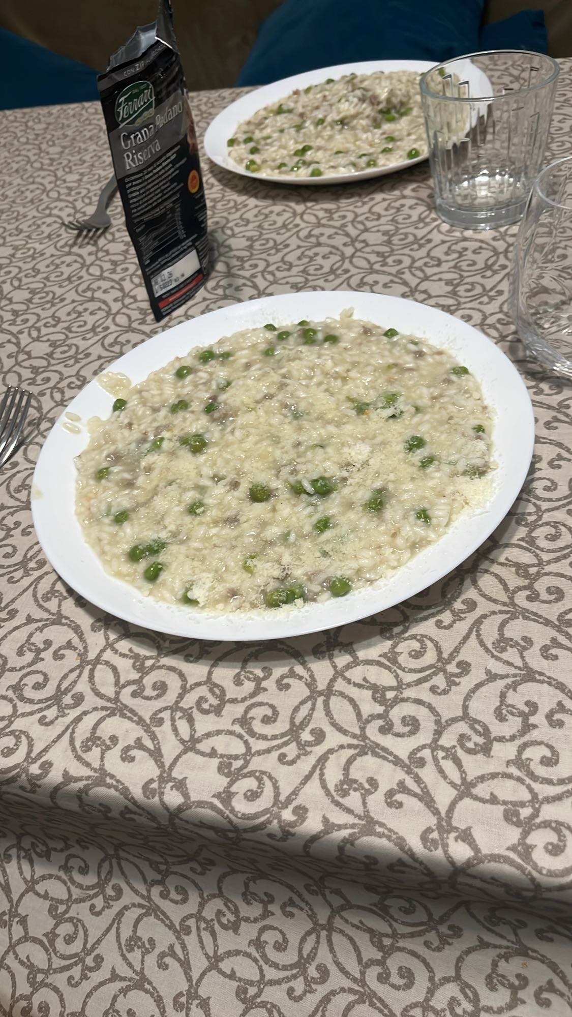Risotto con piselli
