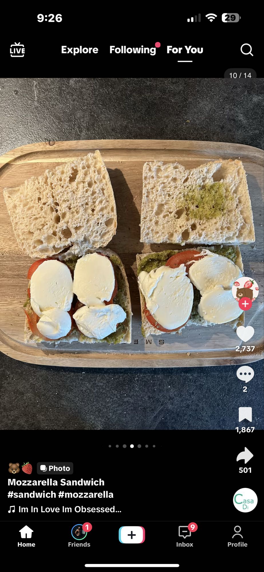 Mozzarella Sandwich